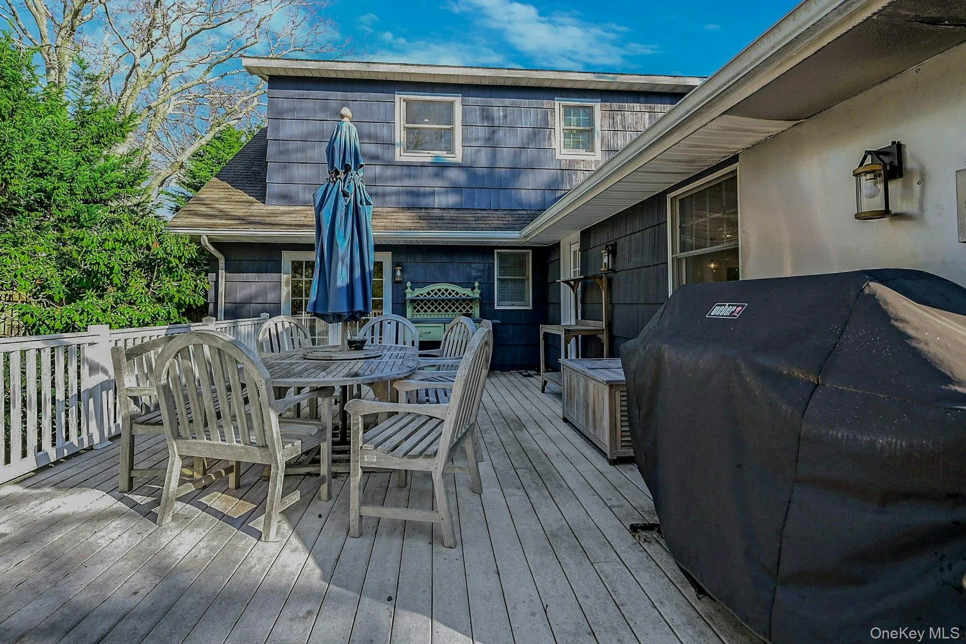 Deck dining and grilling area Deck dining and grilling area