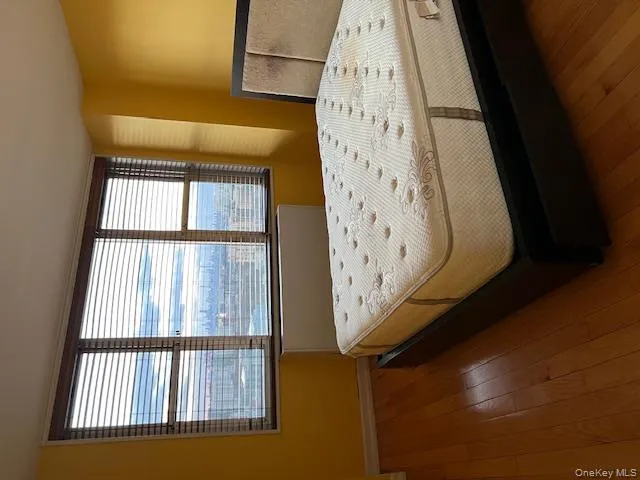 Bedroom featuring dark hardwood / wood-style floors Bedroom featuring dark hardwood / wood-style floors