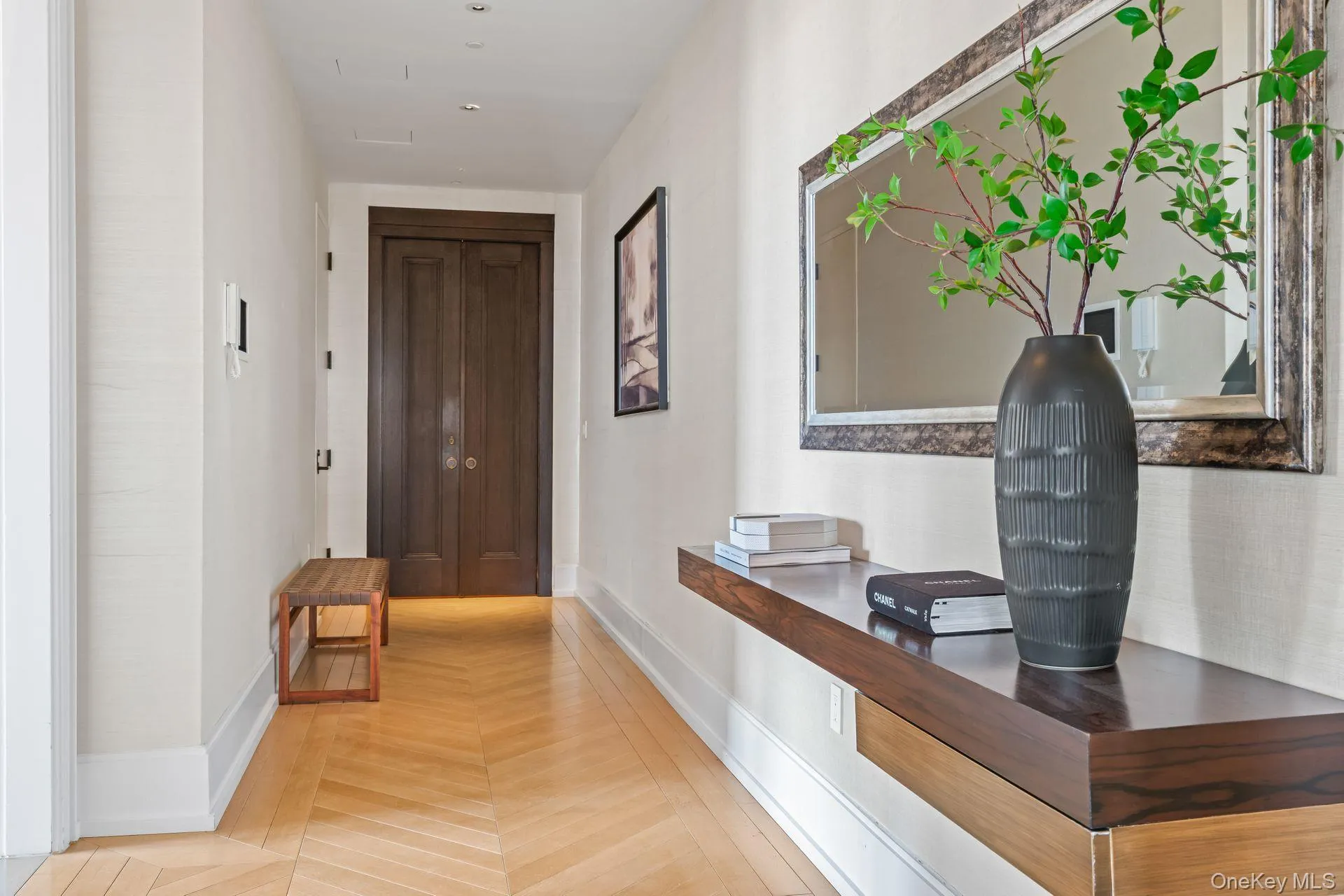 Hallway with baseboards Hallway with baseboards