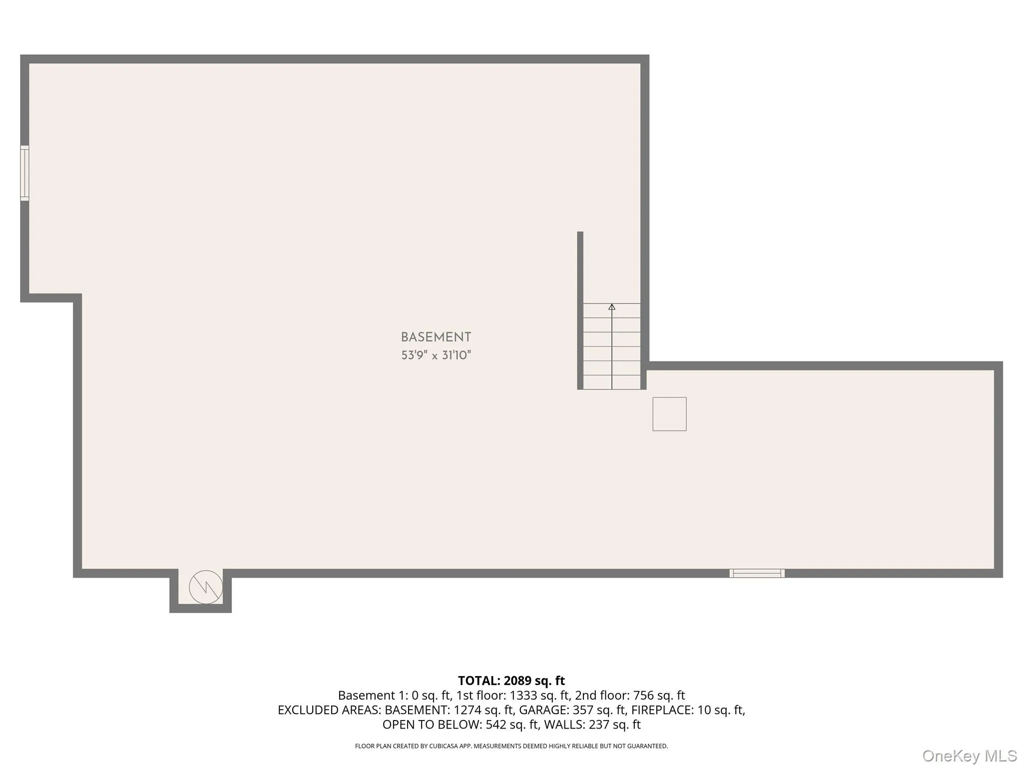 Basement floor plan Basement floor plan