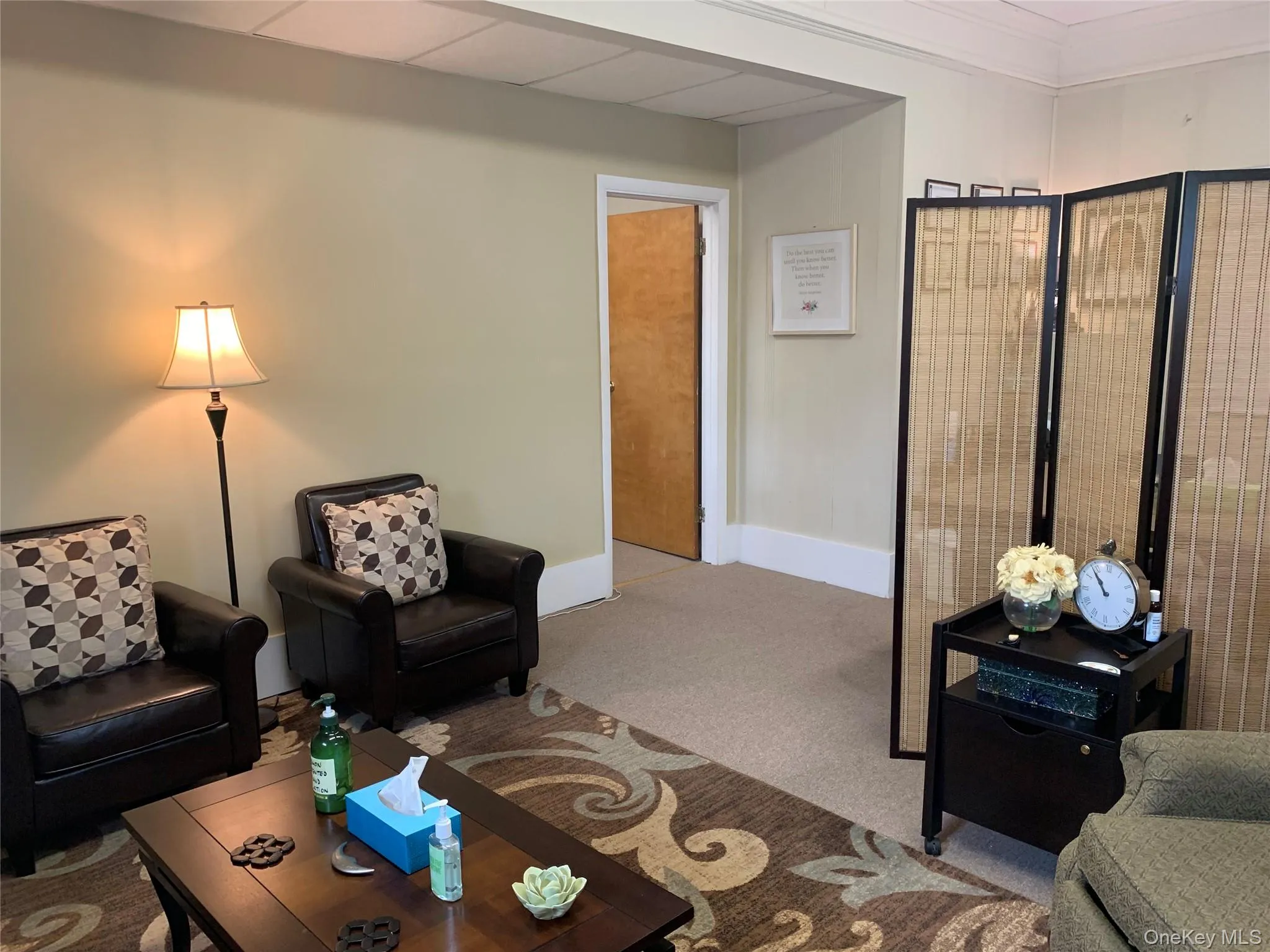 View of carpeted living room View of carpeted living room