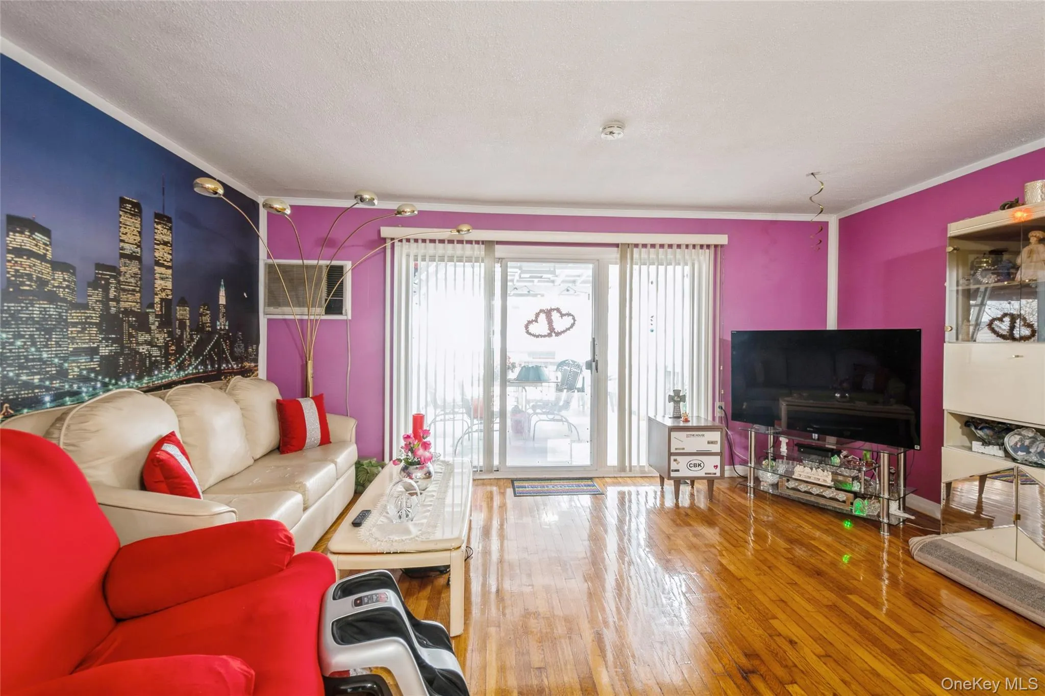 Large bright living room with hardwood flooring Large bright living room with hardwood flooring