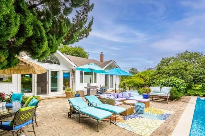 View of patio with an outdoor living space View of patio with an outdoor living space