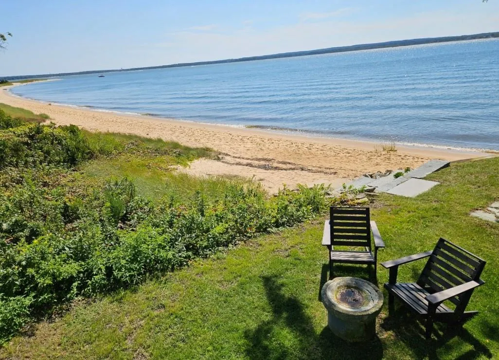 View of water feature with a beach view View of water feature with a beach view