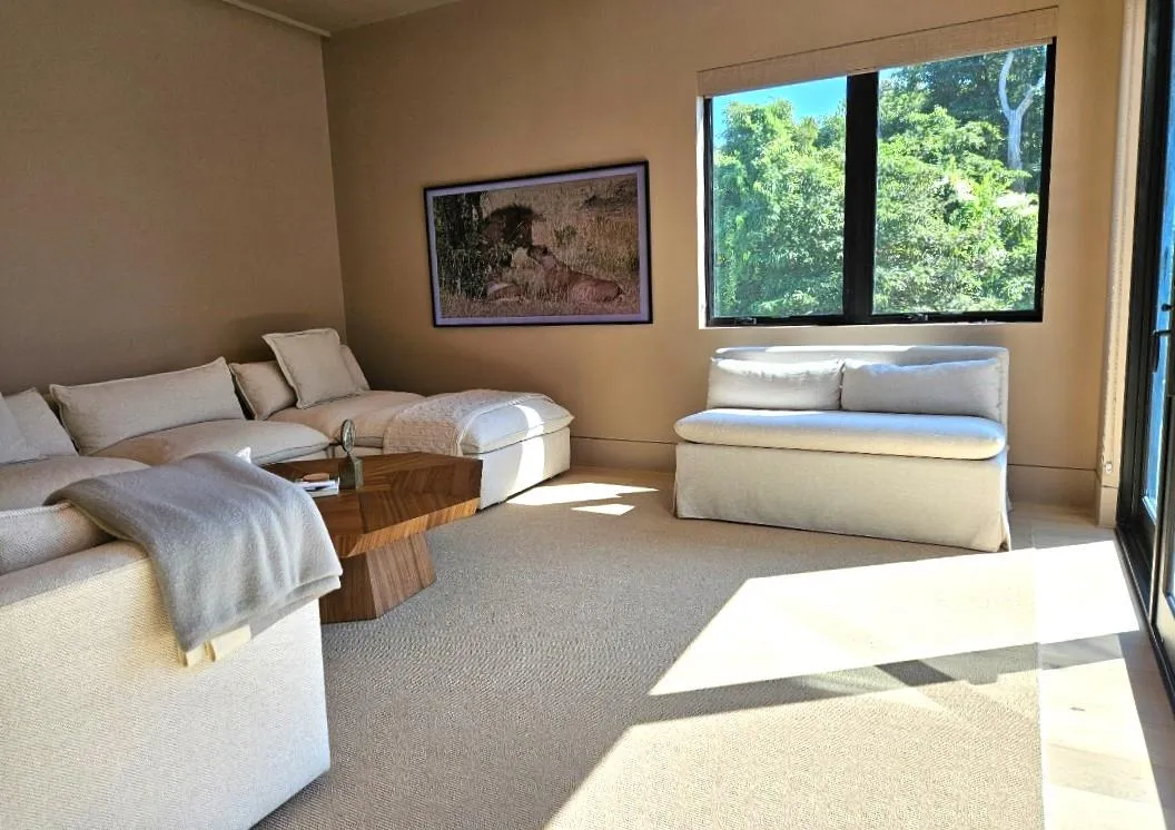 View of carpeted living room View of carpeted living room