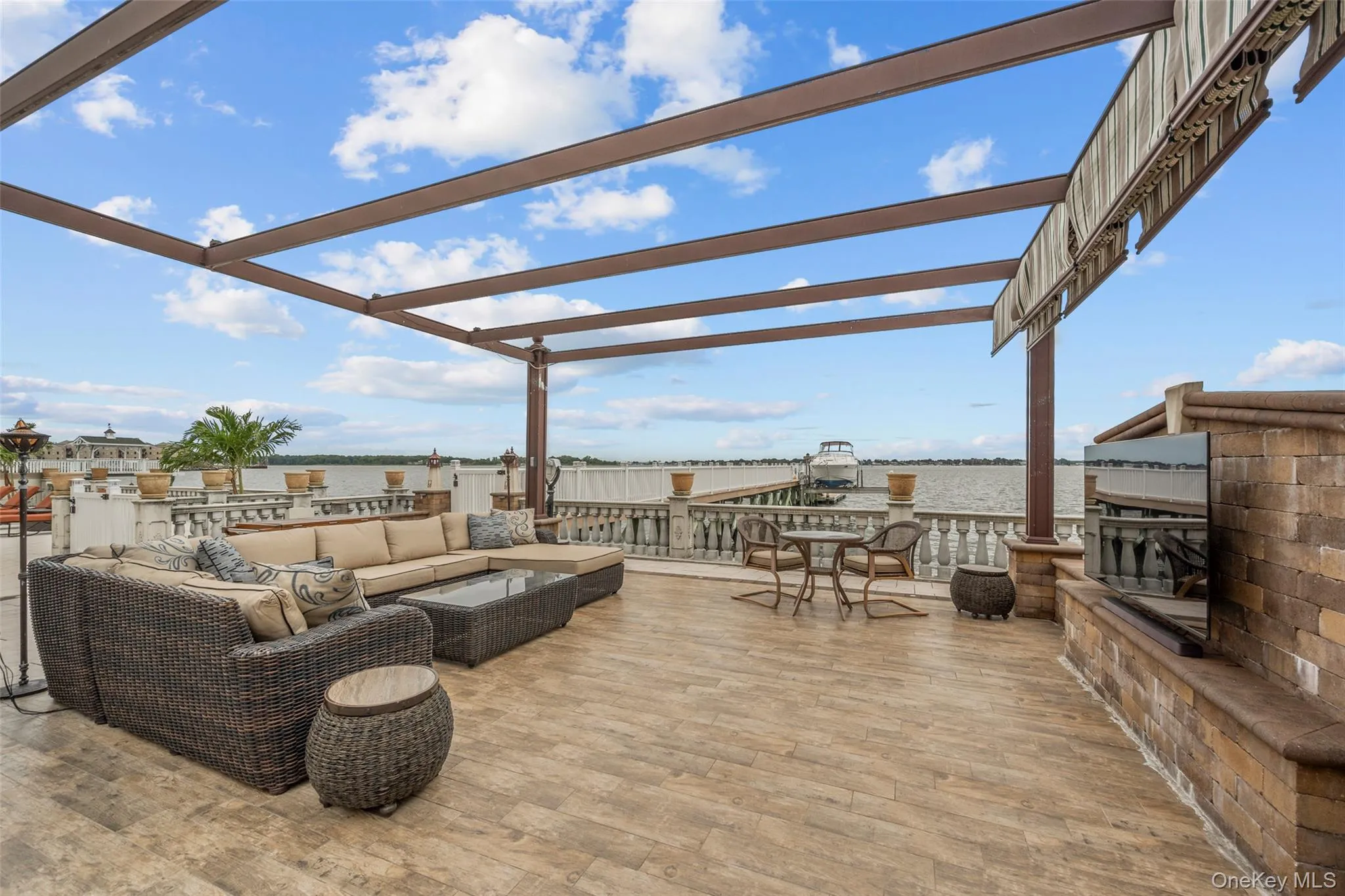 View of patio / terrace featuring an outdoor living space, a pergola, and outdoor dining area View of patio / terrace featuring an outdoor living space, a pergola, and outdoor dining area