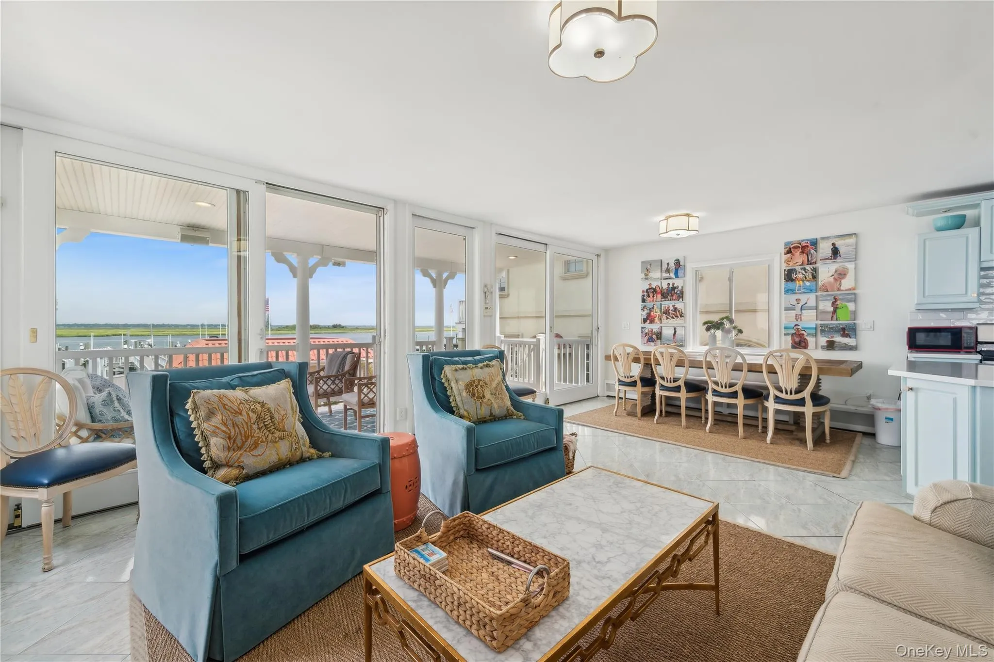 Living room with expansive windows Living room with expansive windows