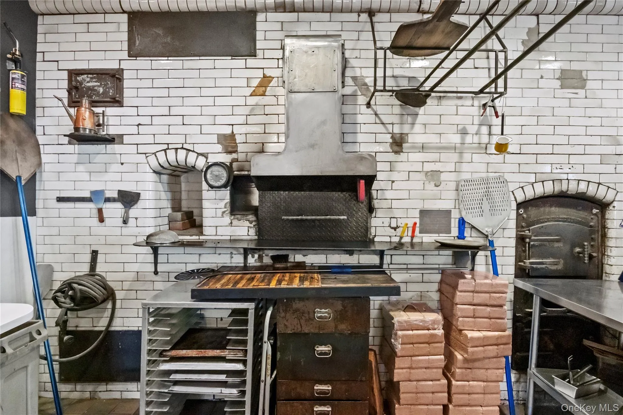 Kitchen featuring wood counters Kitchen featuring wood counters