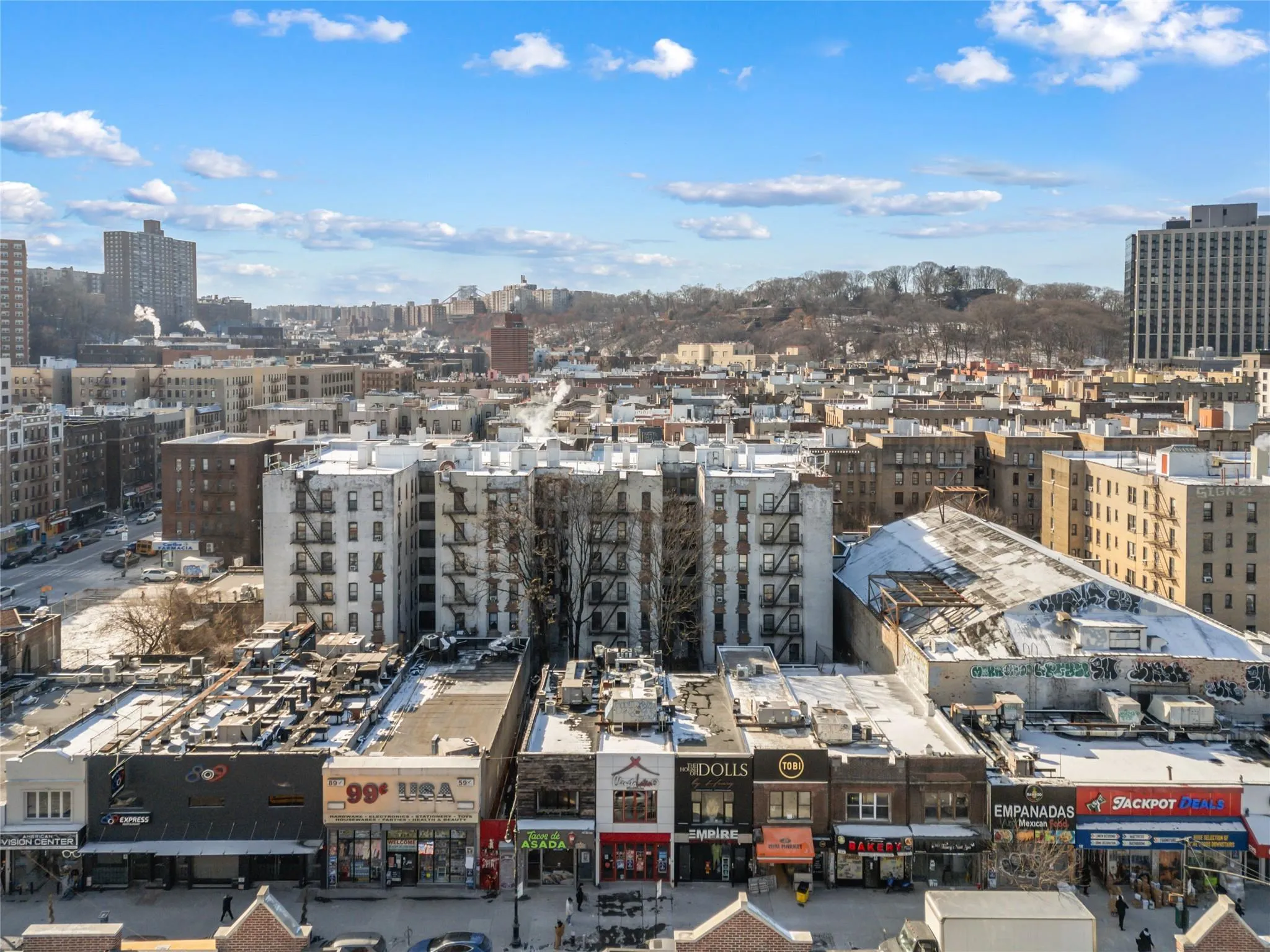 Property's view of city Property's view of city