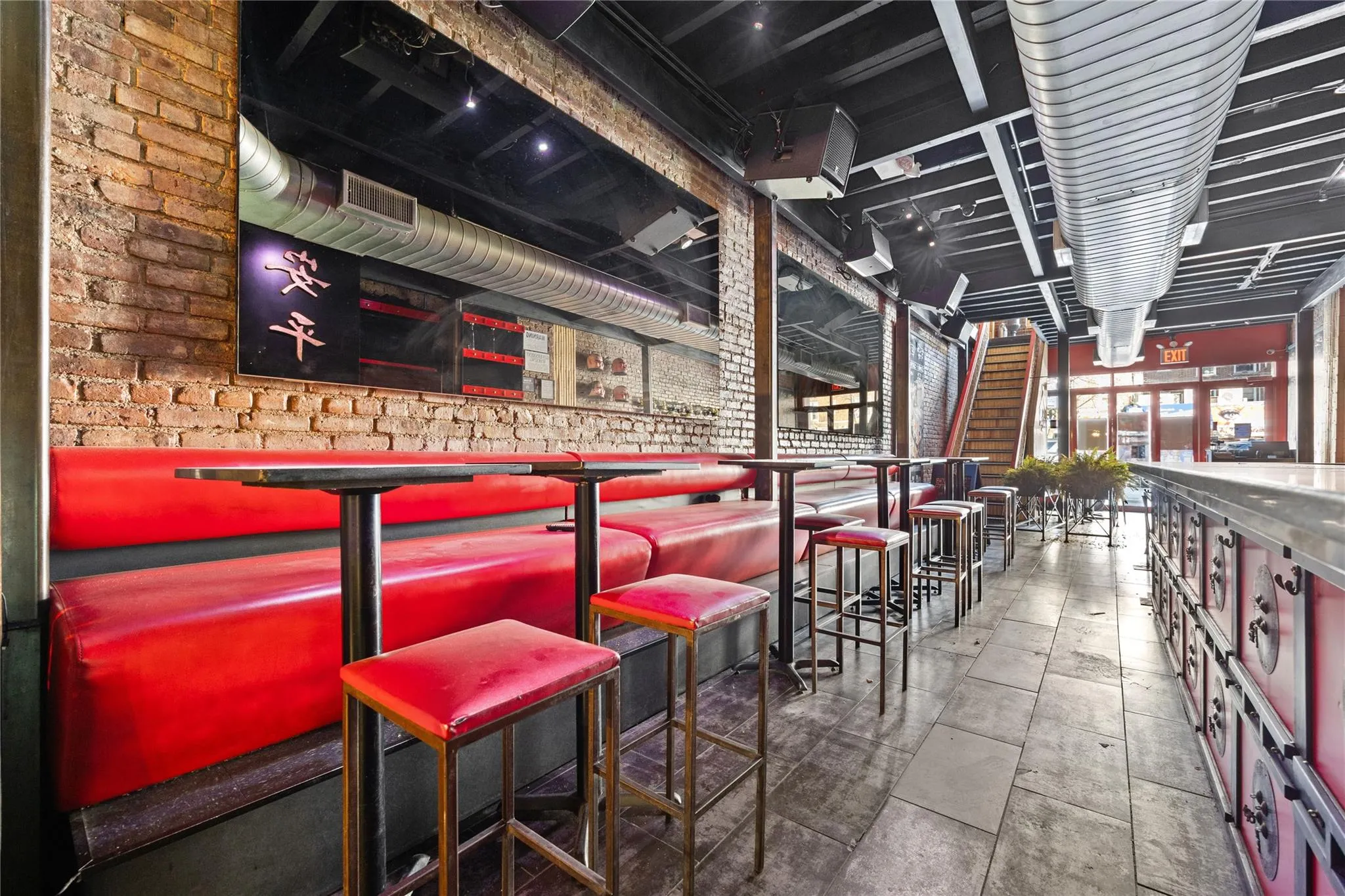 Bar with brick wall Bar with brick wall