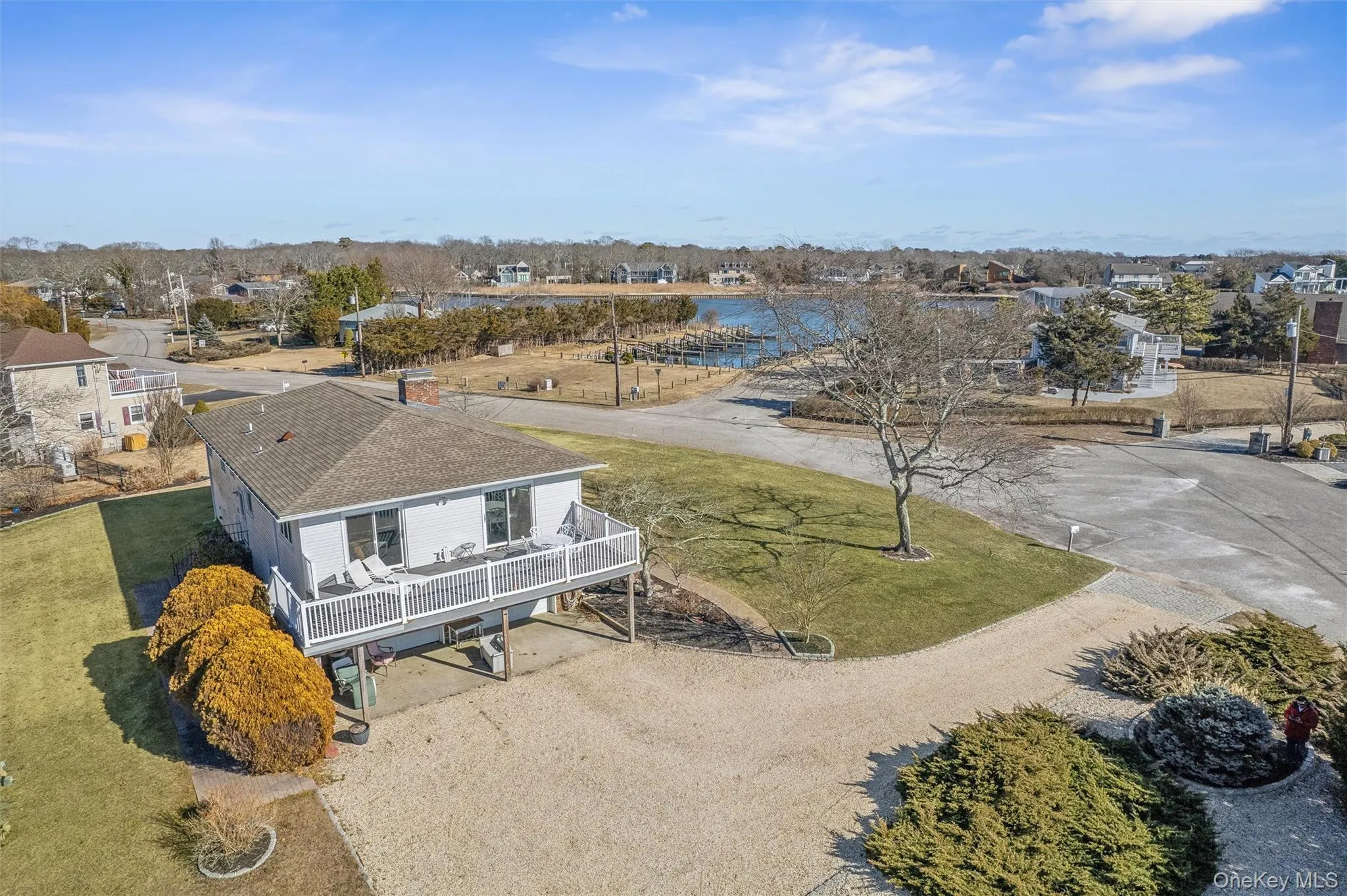 Bird's eye view with a water view Bird's eye view with a water view