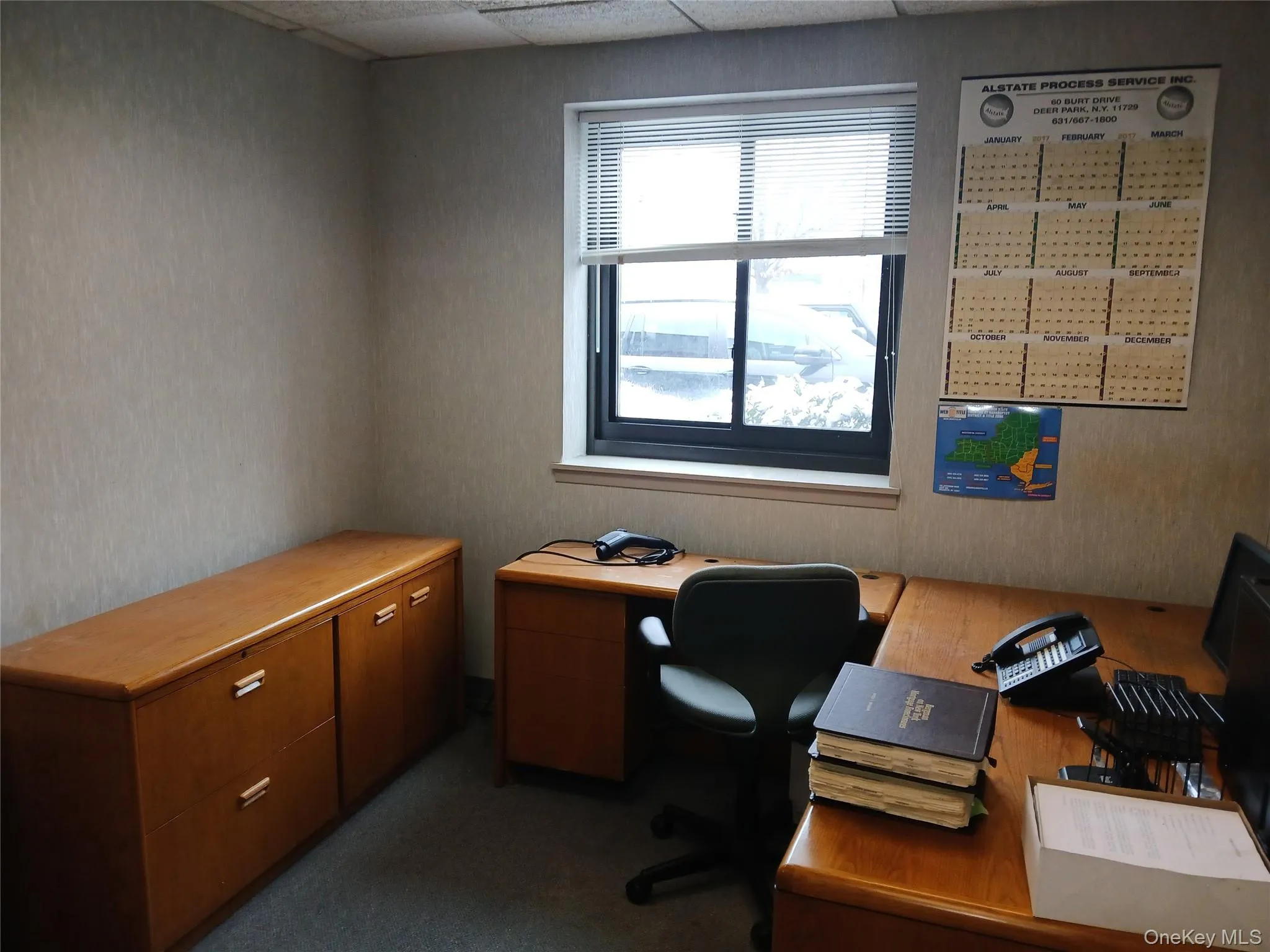 Home office featuring a paneled ceiling Home office featuring a paneled ceiling