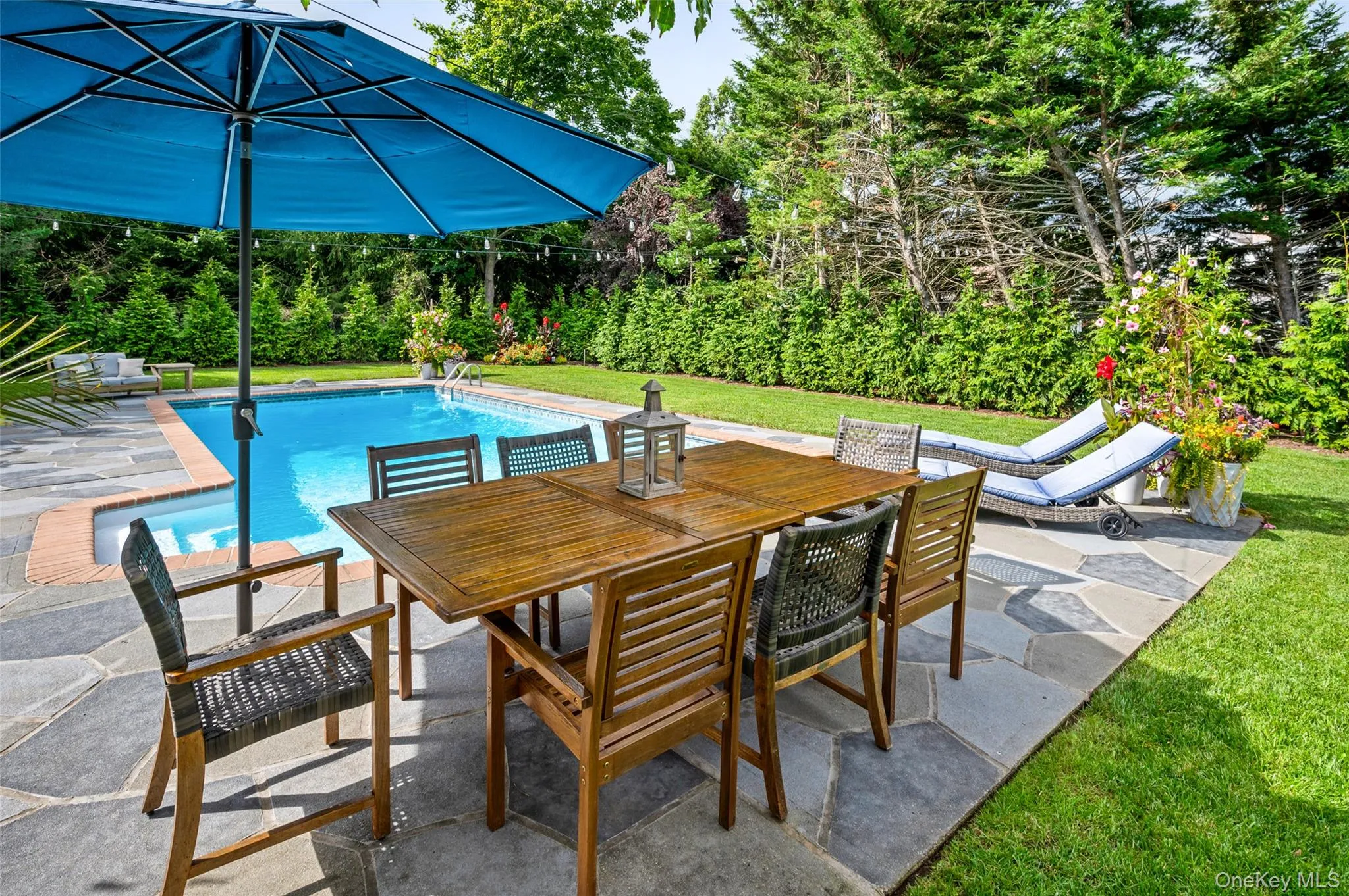 View of pool featuring a yard and a patio View of pool featuring a yard and a patio