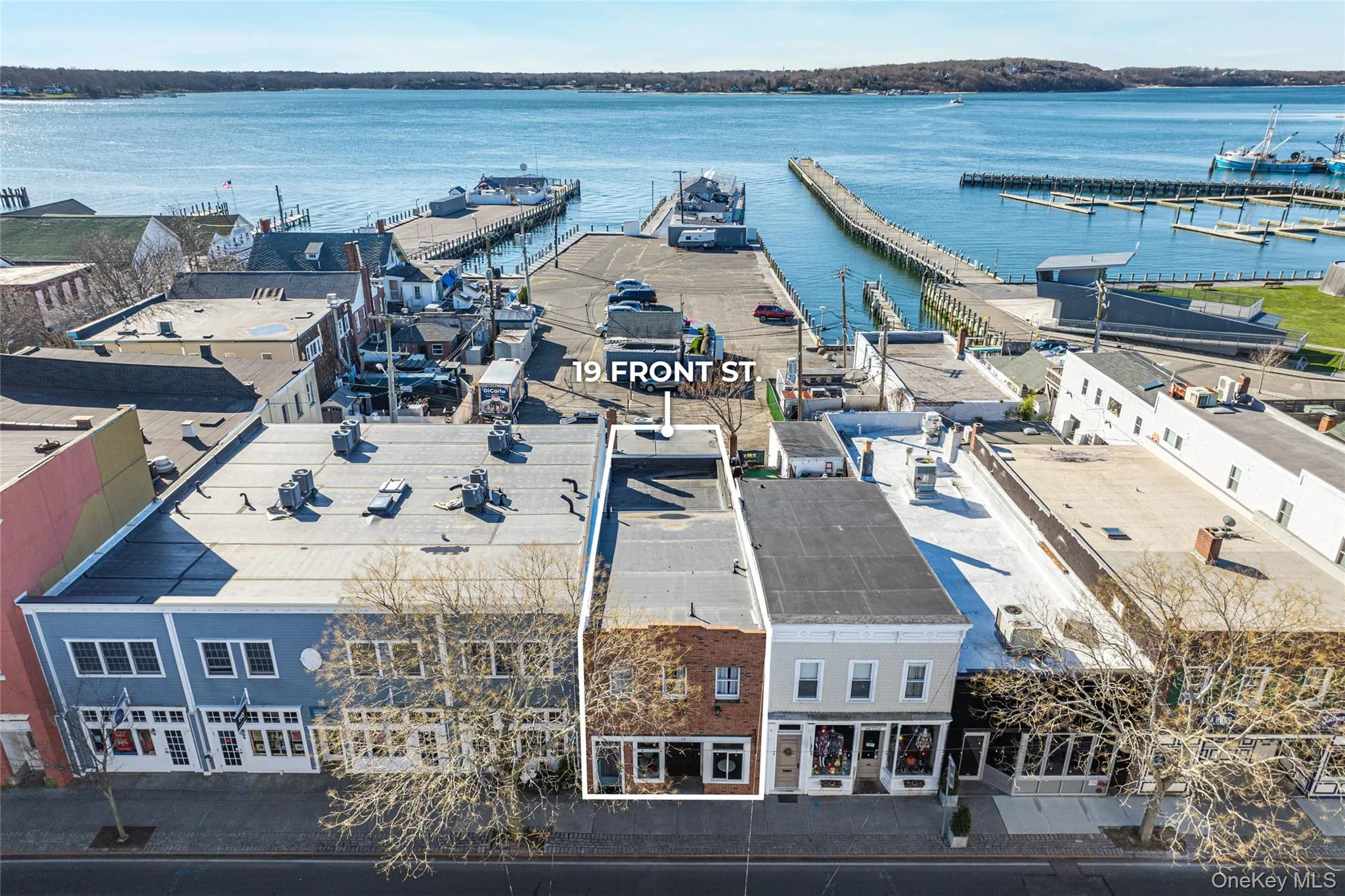 Birds eye view of property with a water view Birds eye view of property with a water view