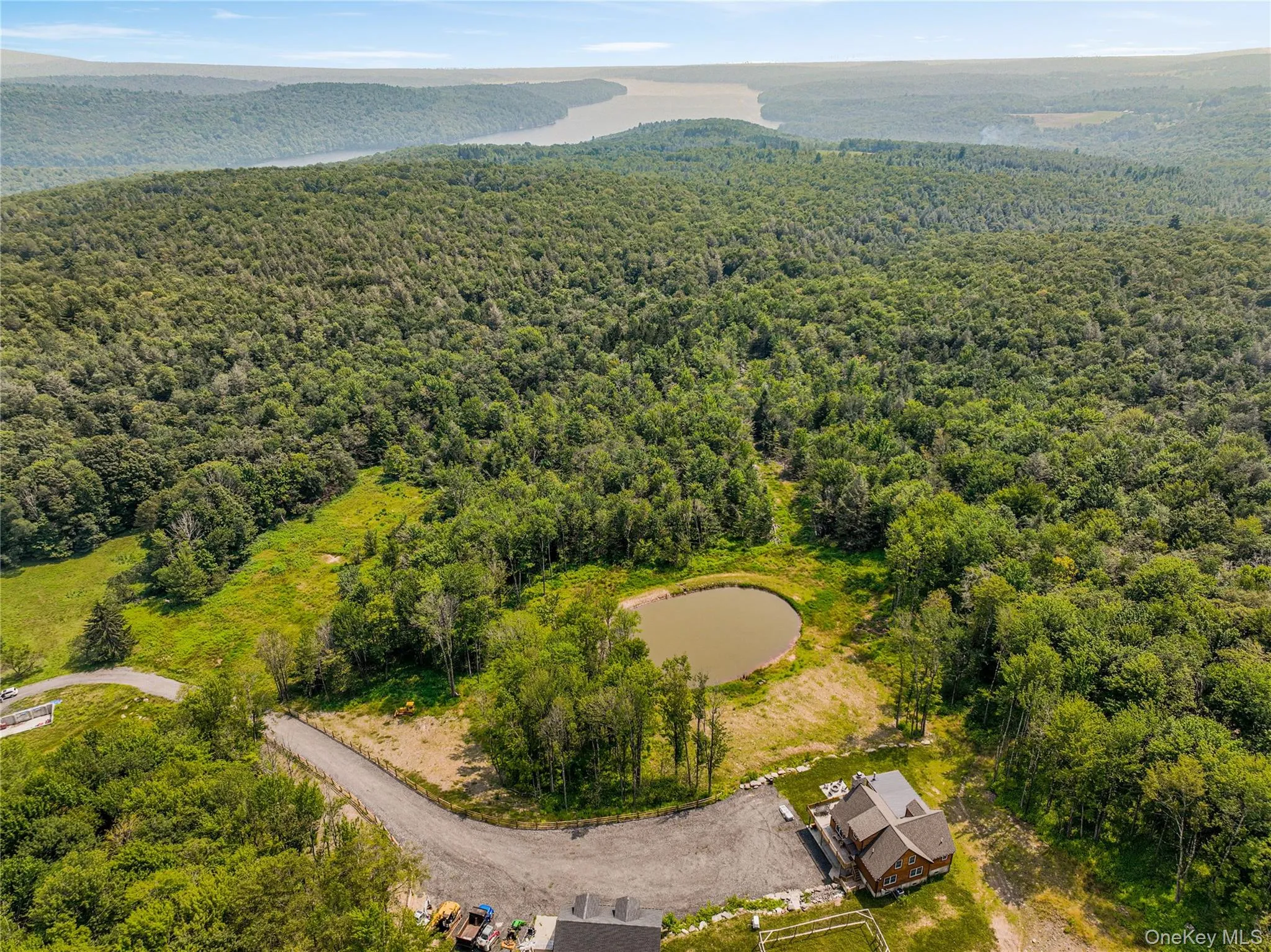Drone / aerial view of a heavily wooded area Drone / aerial view of a heavily wooded area