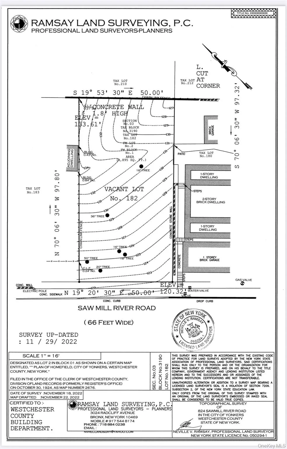 Survey map / technical document Survey map / technical document
