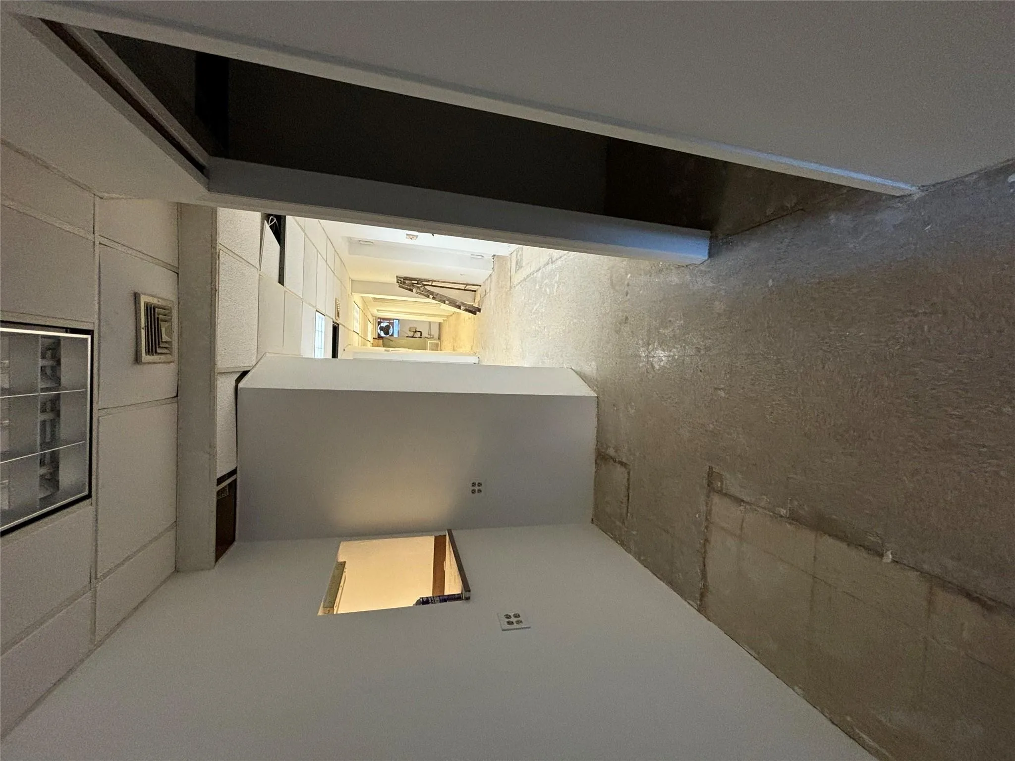 Hallway between Examine rooms and back rooms, to the right of reception. Big closet Hallway between Examine rooms and back rooms, to the right of reception. Big closet