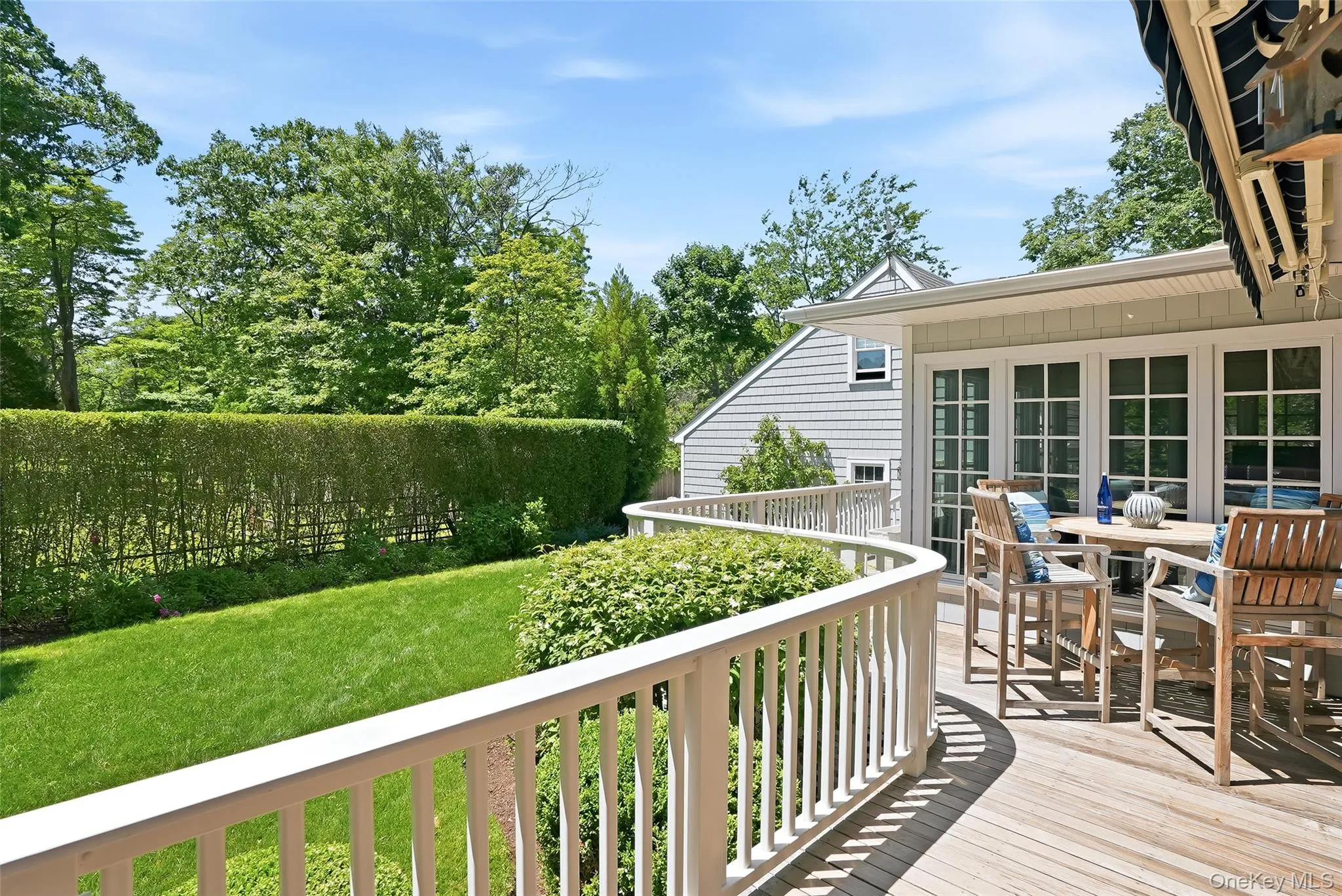 Wrap around deck for easy al fresco dining Wrap around deck for easy al fresco dining
