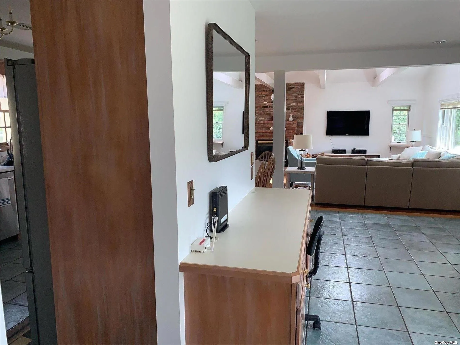 Built in desk off of Kitchen Built in desk off of Kitchen