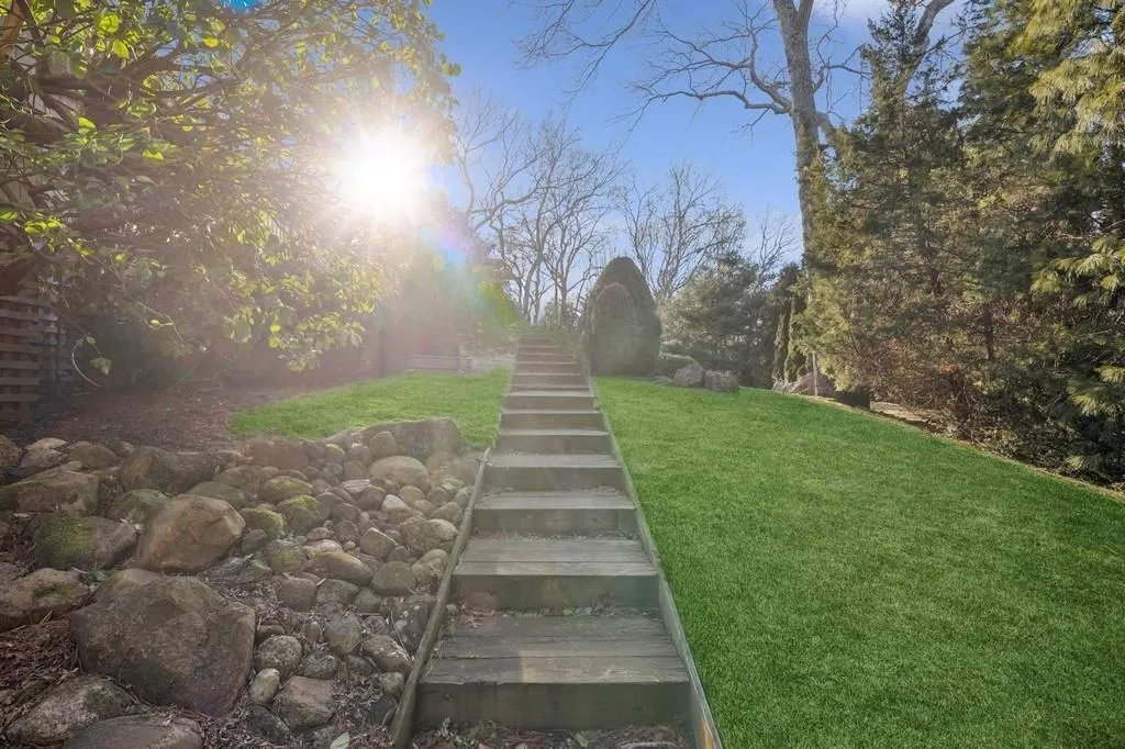 View of yard with stairway View of yard with stairway