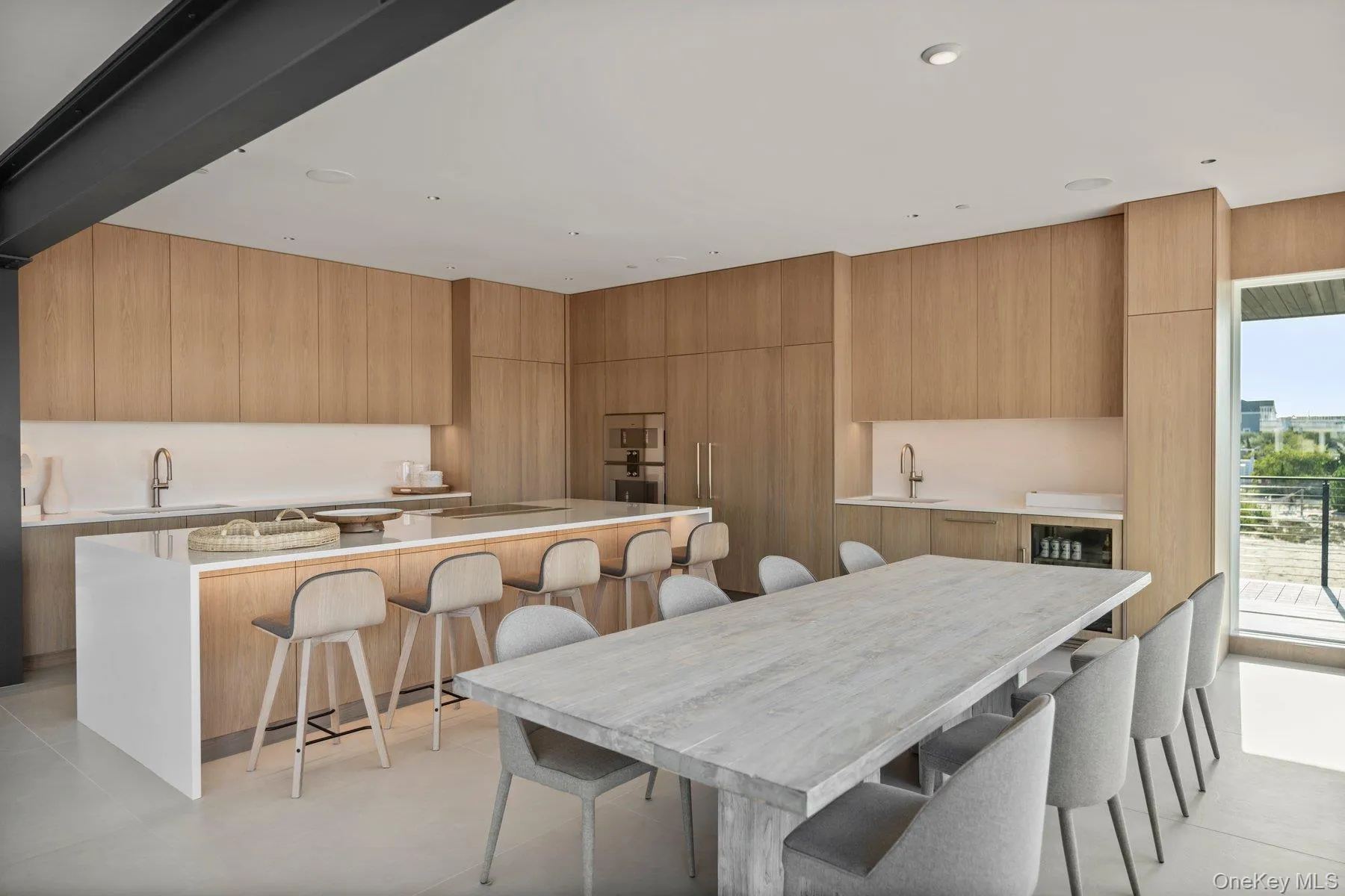 Dining area featuring recessed lighting Dining area featuring recessed lighting