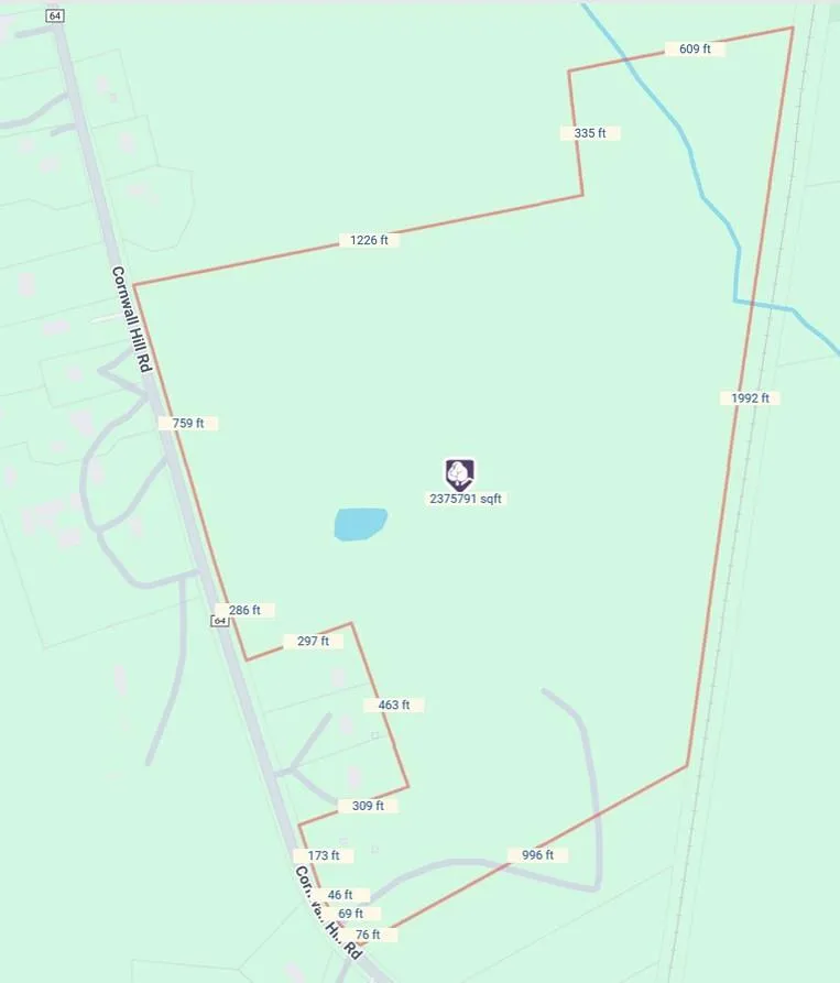 Map with Lot Dimensions Map with Lot Dimensions