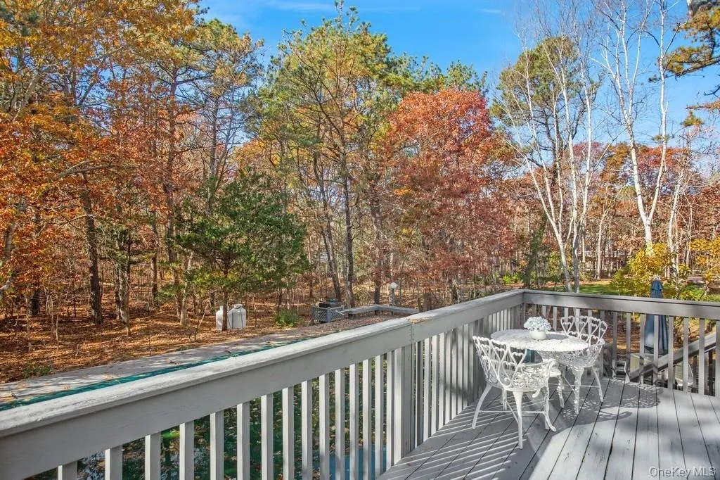 Fall Season on  outdoor deck. Fall Season on  outdoor deck.