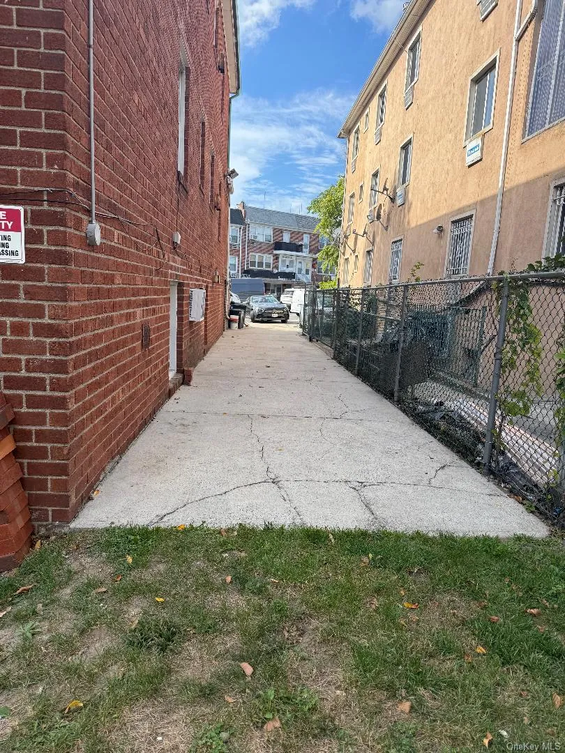 View of concrete alley View of concrete alley
