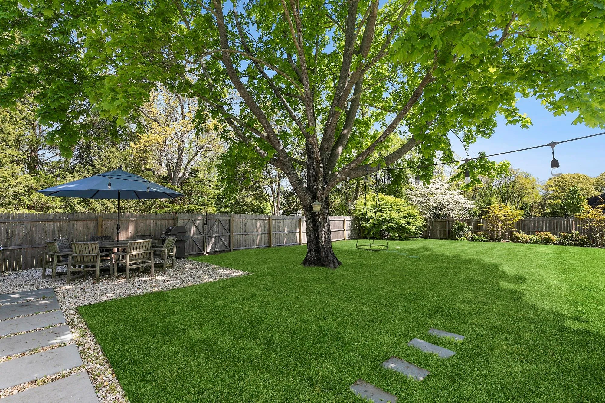 View of yard featuring a fenced backyard View of yard featuring a fenced backyard