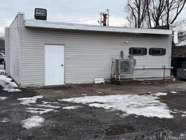 Back of the office building. Back of the office building.