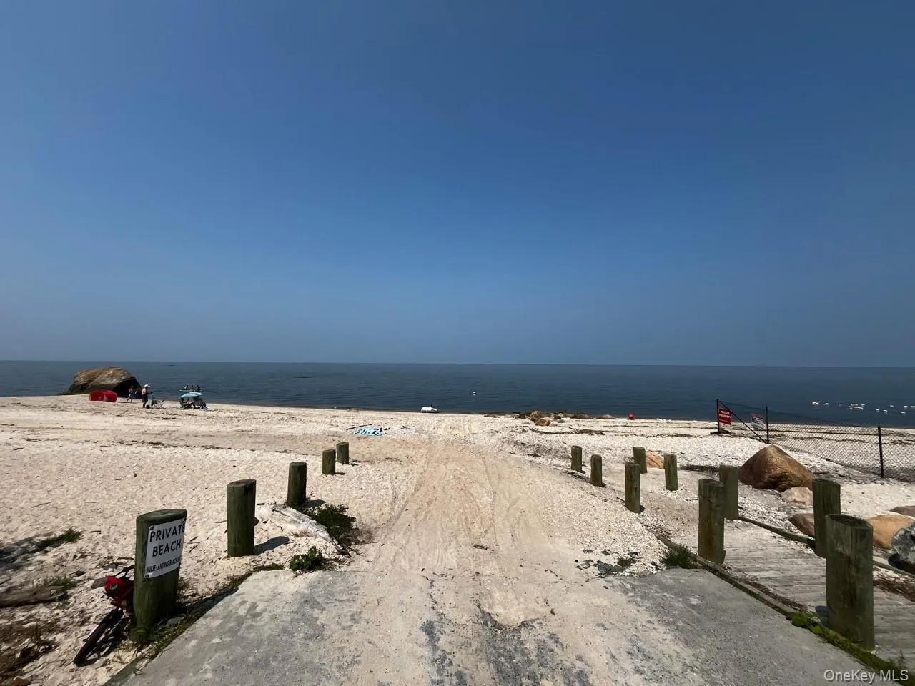 Water view with local beach Water view with local beach