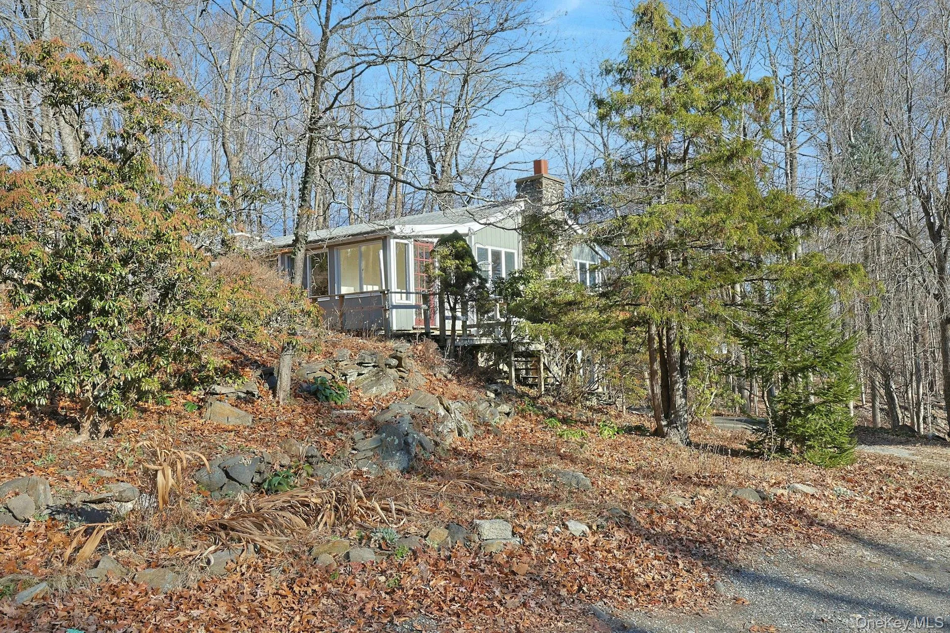 The home is well sited on the ridge and this is a perfect spot for a rock garden. The home is well sited on the ridge and this is a perfect spot for a rock garden.