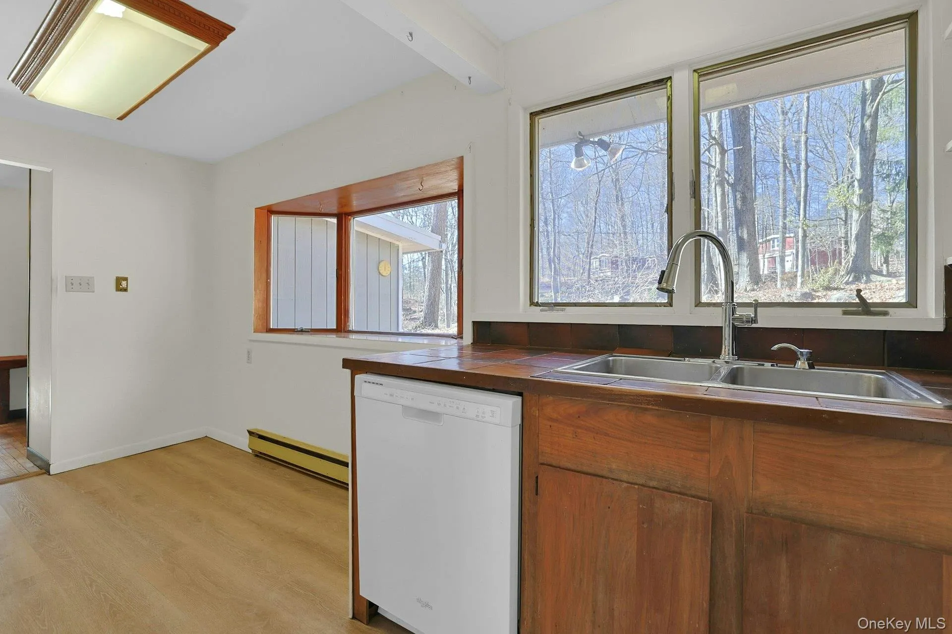 There is room for a dining table here - or additional counter and cabinet space. There is room for a dining table here - or additional counter and cabinet space.
