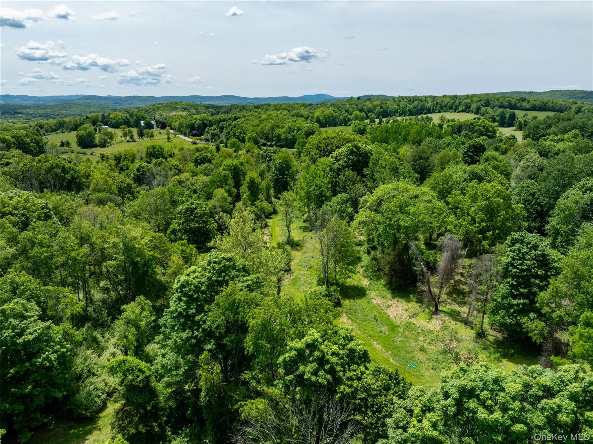 Aerial view of a heavily wooded area Aerial view of a heavily wooded area