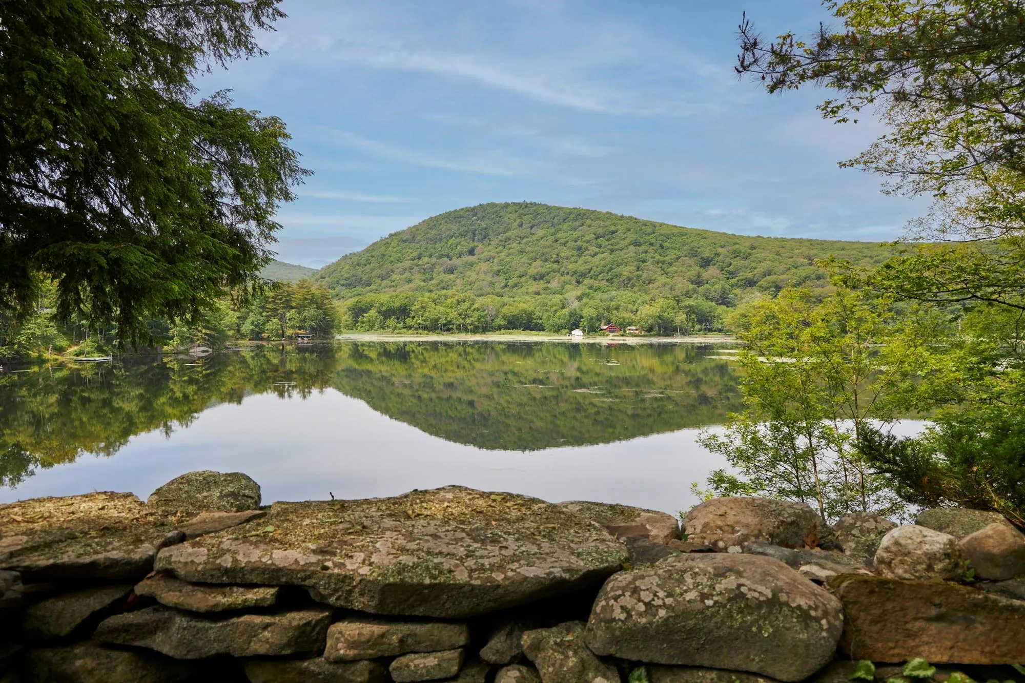 View of water feature with a mountain view View of water feature with a mountain view