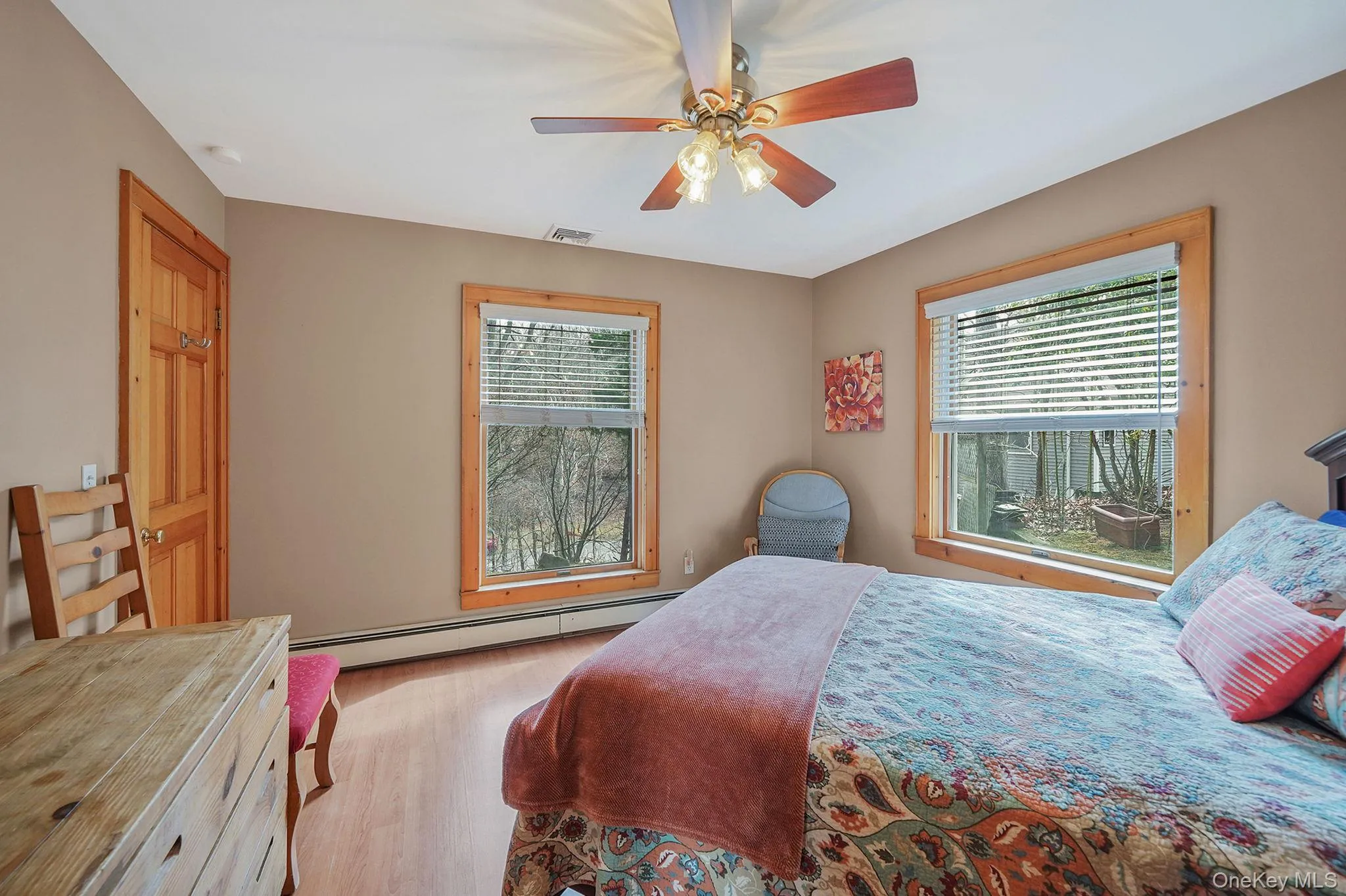 Second of 2 First Floor Bedrooms Off Great Room. Great Light. Wood Floors. Queen Sized Bed. Large Closet for Storage Second of 2 First Floor Bedrooms Off Great Room. Great Light. Wood Floors. Queen Sized Bed. Large Closet for Storage