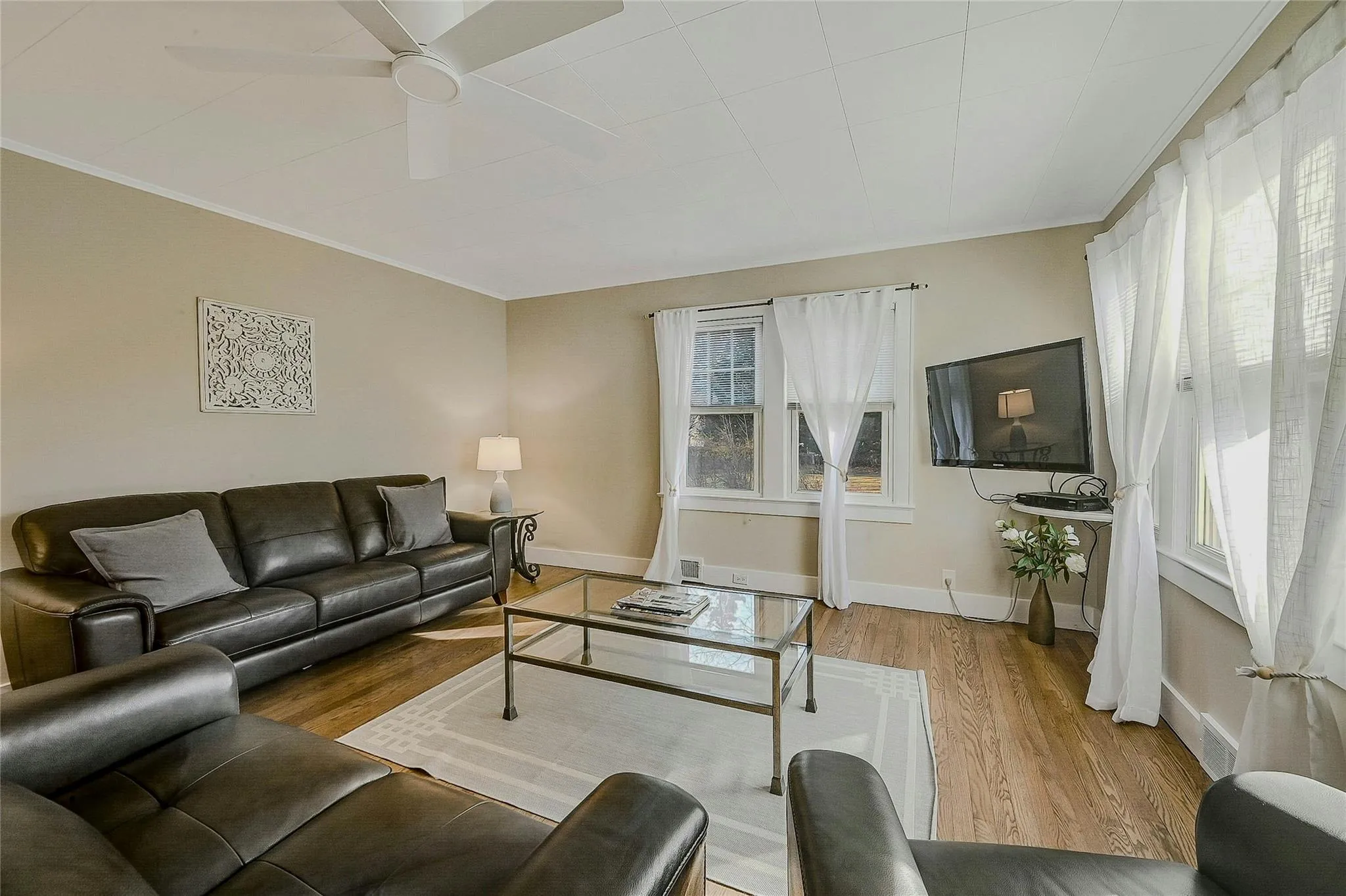 Living Room with Wood Floors Living Room with Wood Floors