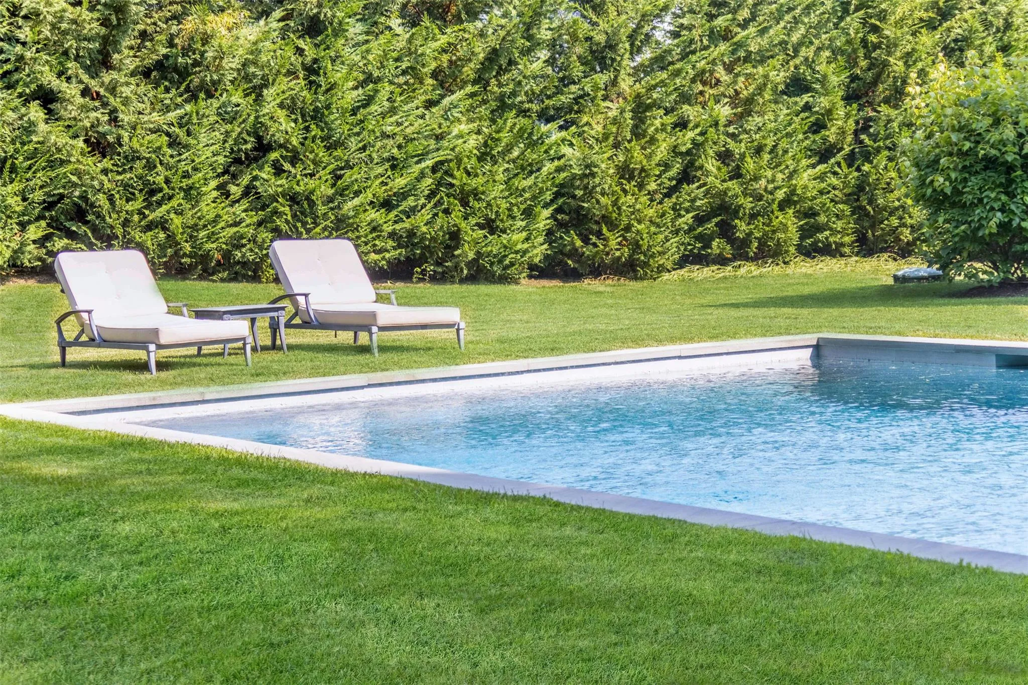 Outdoor pool with a lawn Outdoor pool with a lawn