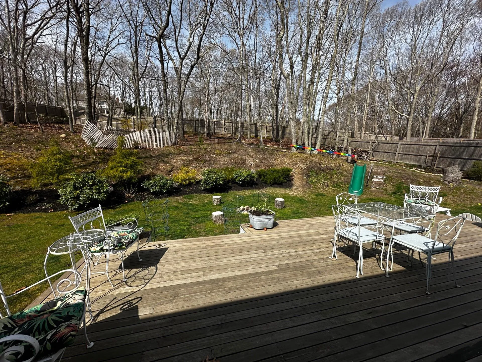 Deck featuring a lawn, outdoor dining area, and a fenced backyard Deck featuring a lawn, outdoor dining area, and a fenced backyard