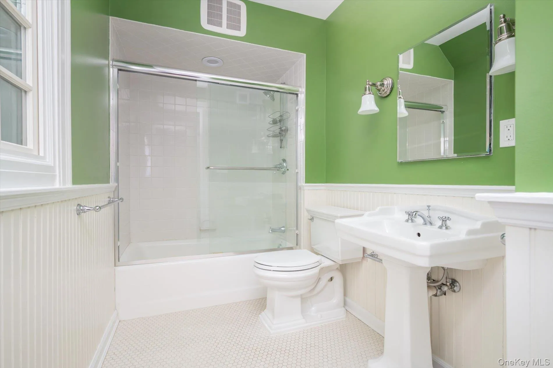 Full bathroom with shower and tub Full bathroom with shower and tub