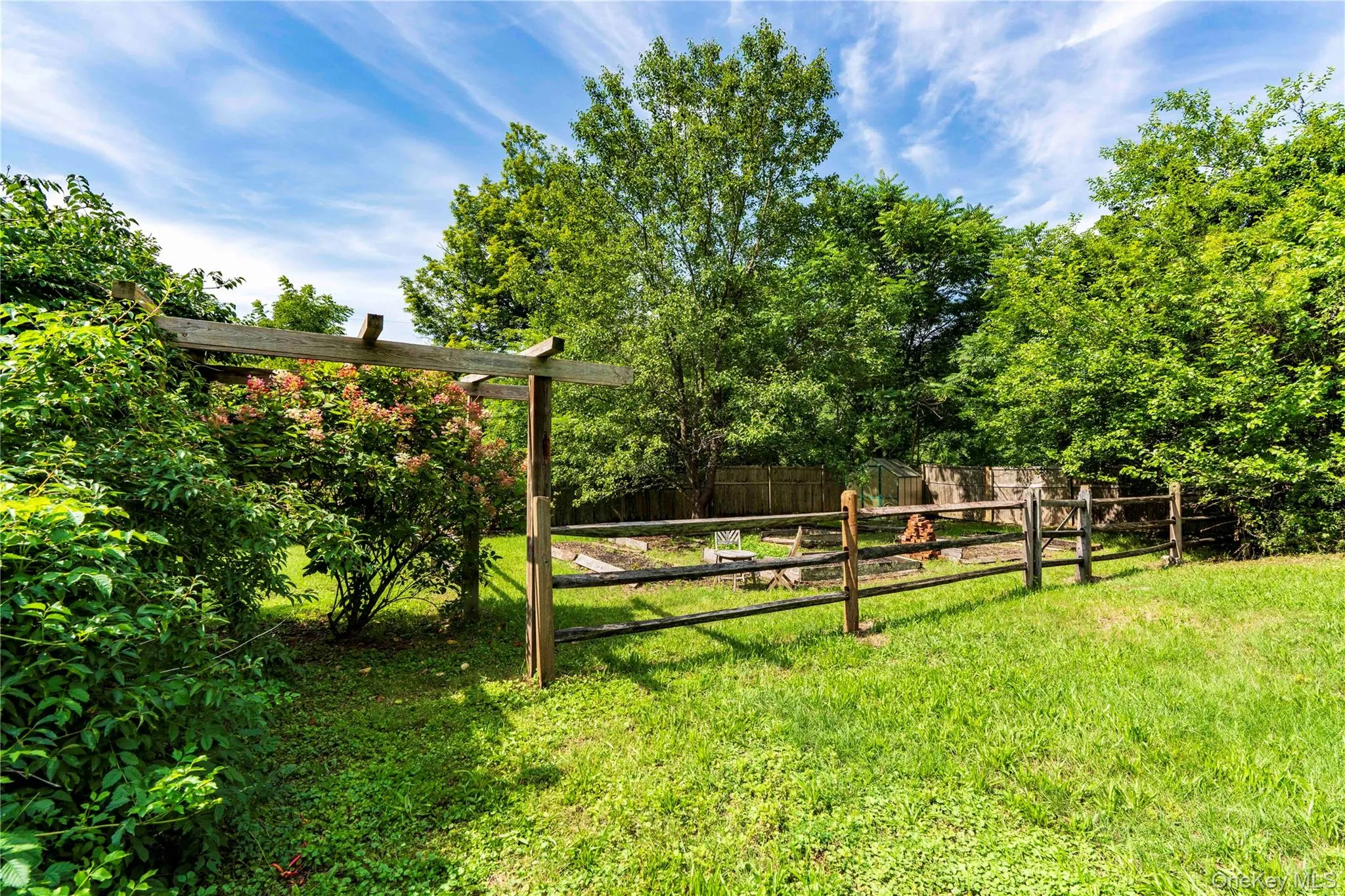 A Raised Bed Garden Fenced Area A Raised Bed Garden Fenced Area