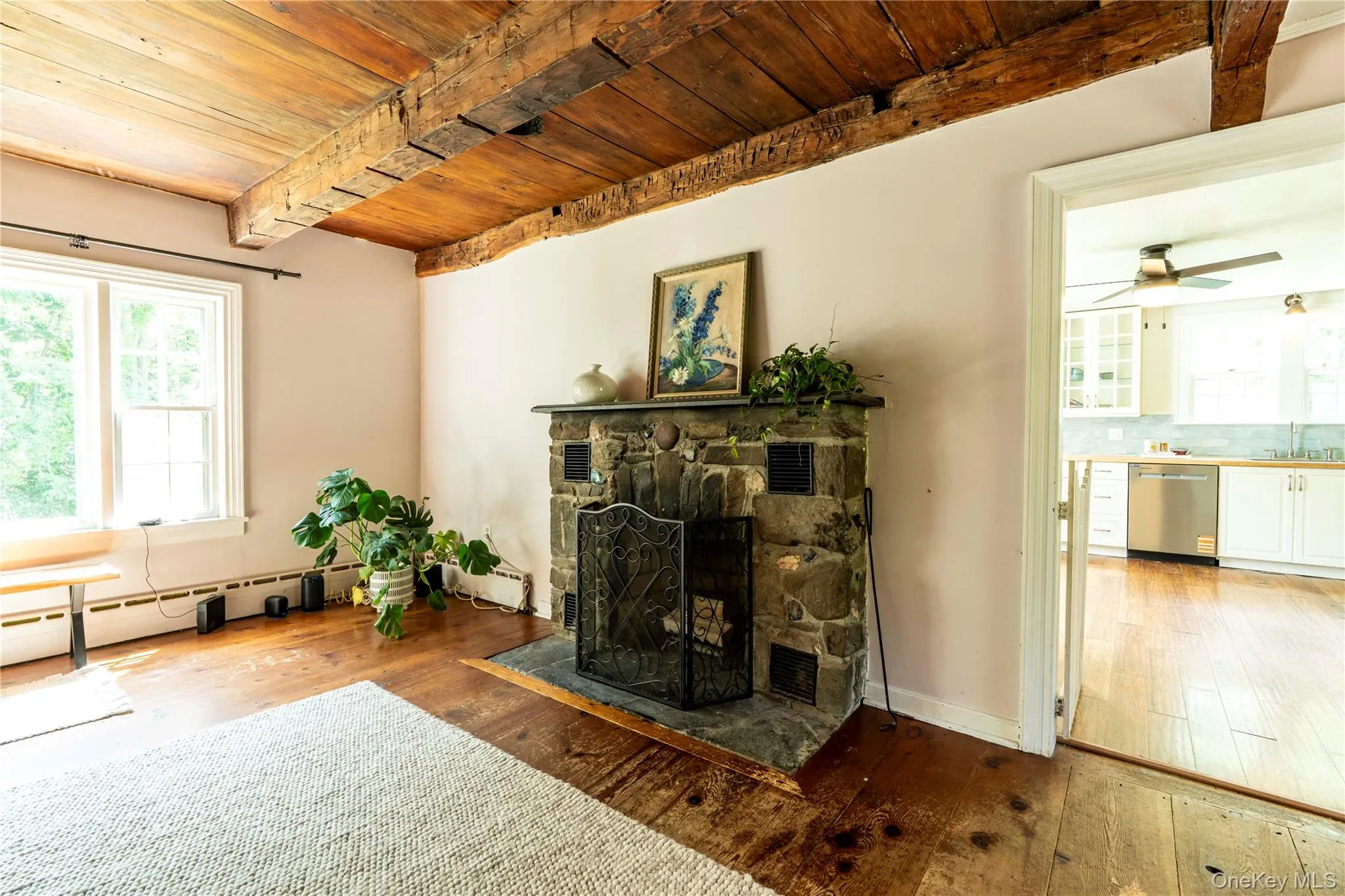 Wood Burning Fieldstone Fireplace Wood Burning Fieldstone Fireplace