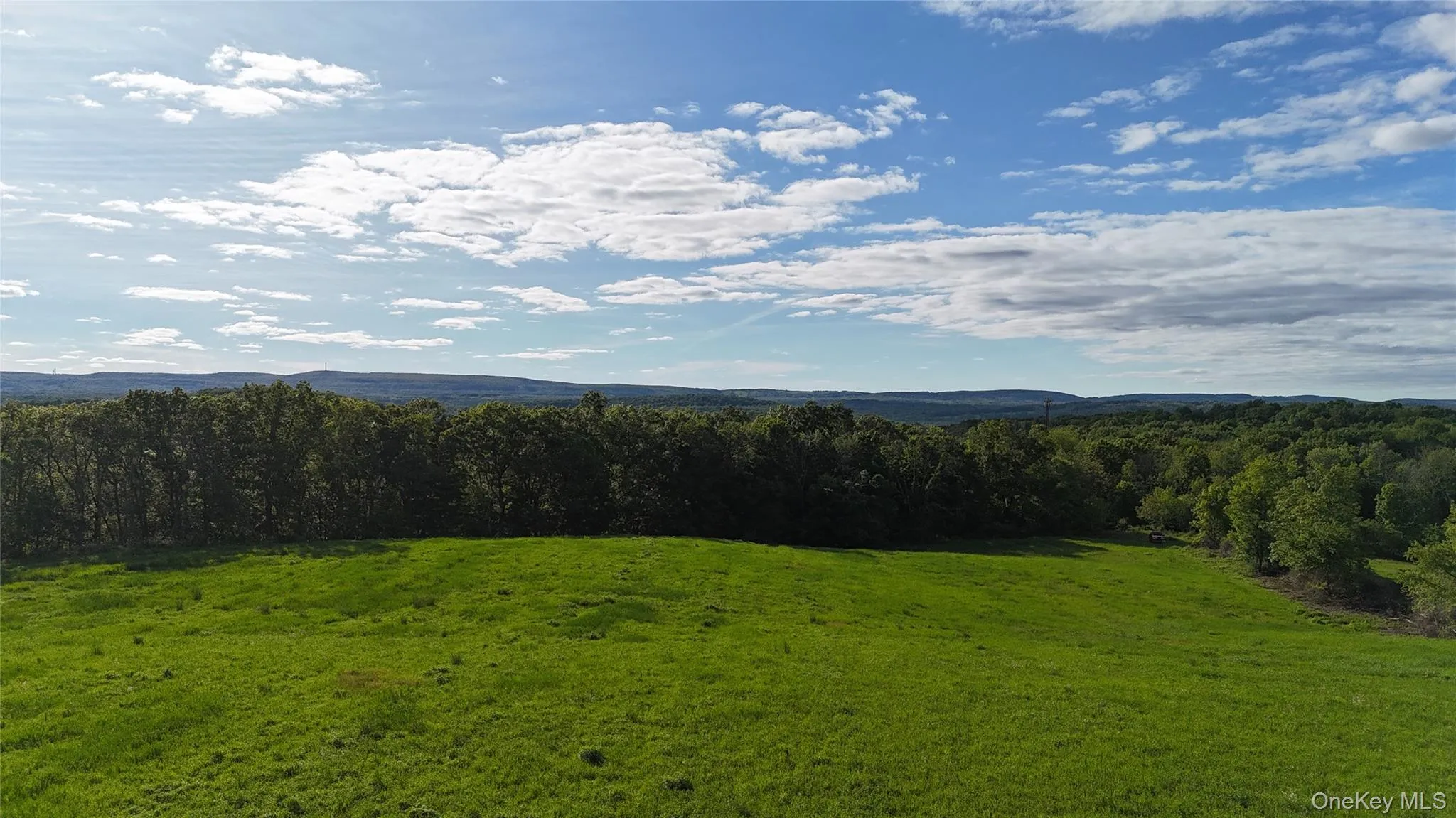 Mountain view with a heavily wooded area Mountain view with a heavily wooded area