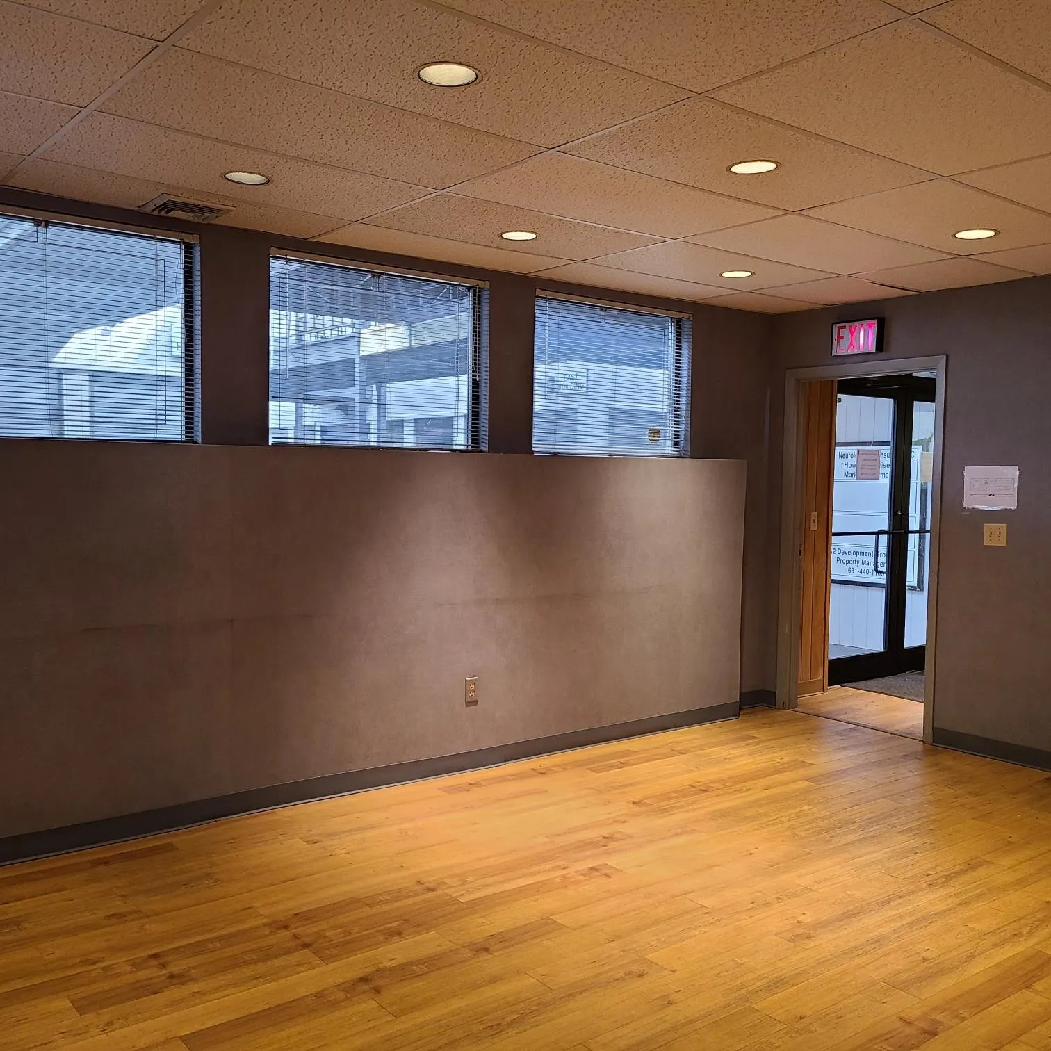 Spare room with baseboards, recessed lighting, visible vents, and light wood-style floors Spare room with baseboards, recessed lighting, visible vents, and light wood-style floors