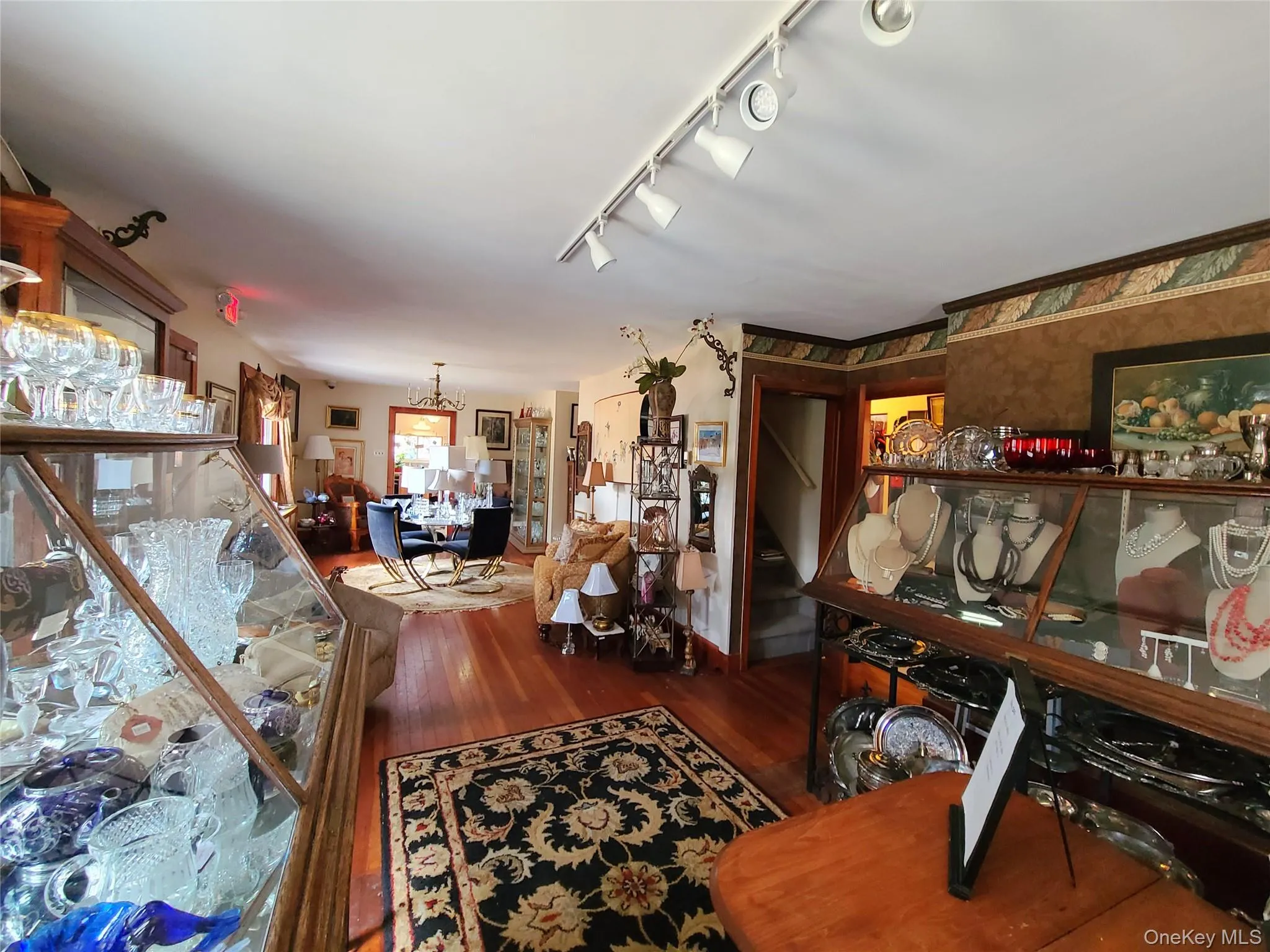 Living room with wood floors Living room with wood floors