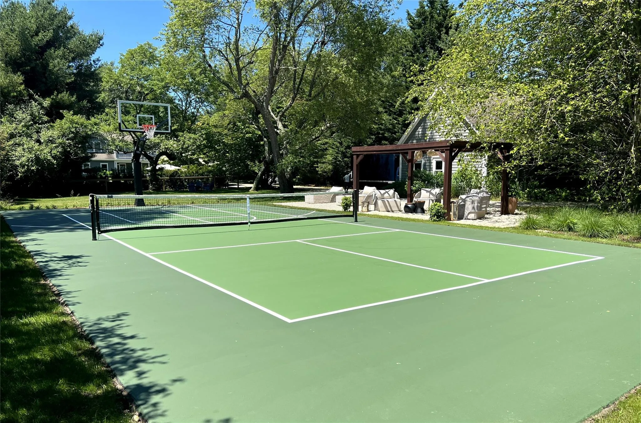 Pickleball with Lounging Area Pickleball with Lounging Area