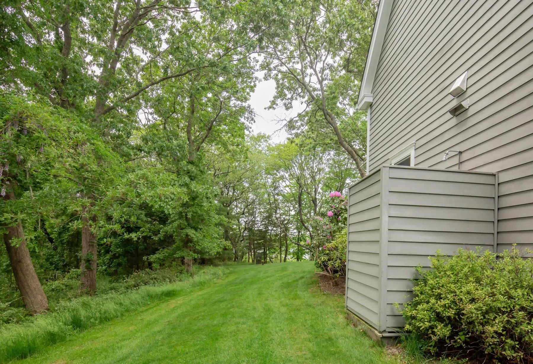 Rinse off in the Pleasant Outdoor Shower Rinse off in the Pleasant Outdoor Shower