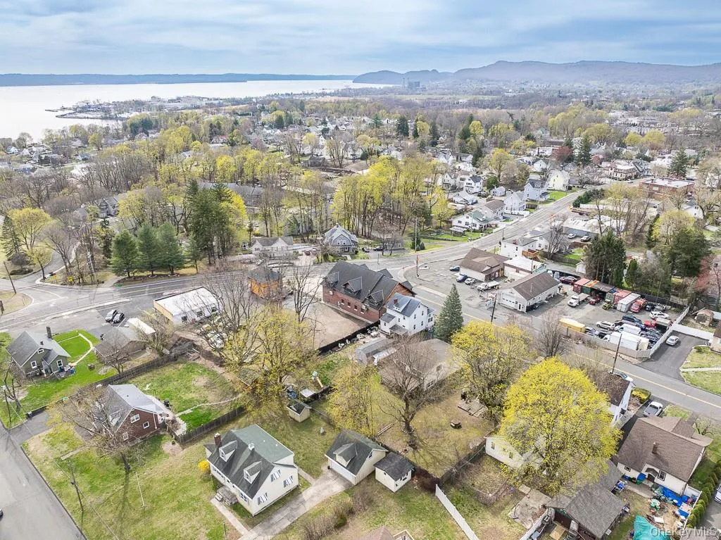 Aerial view with a residential view and a water view Aerial view with a residential view and a water view