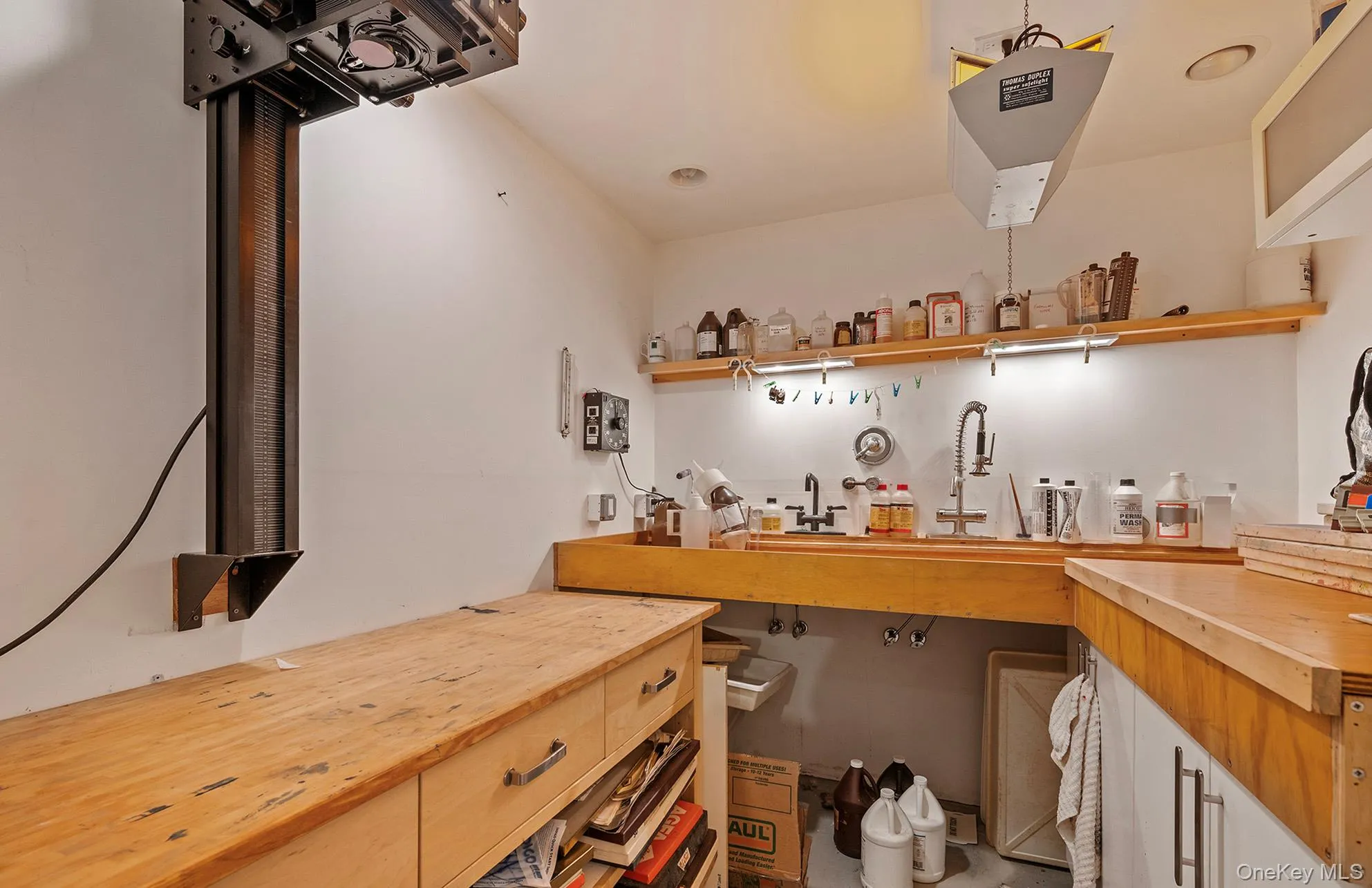 Kitchen with butcher block counters Kitchen with butcher block counters