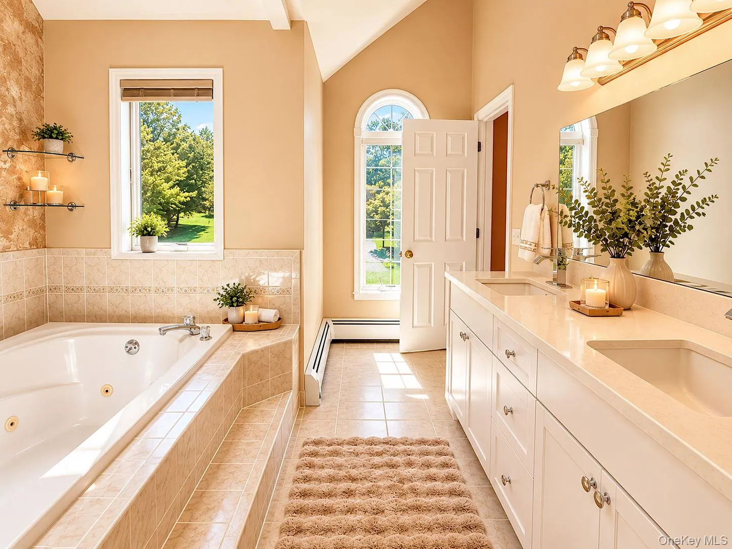with jetted tub with jetted tub